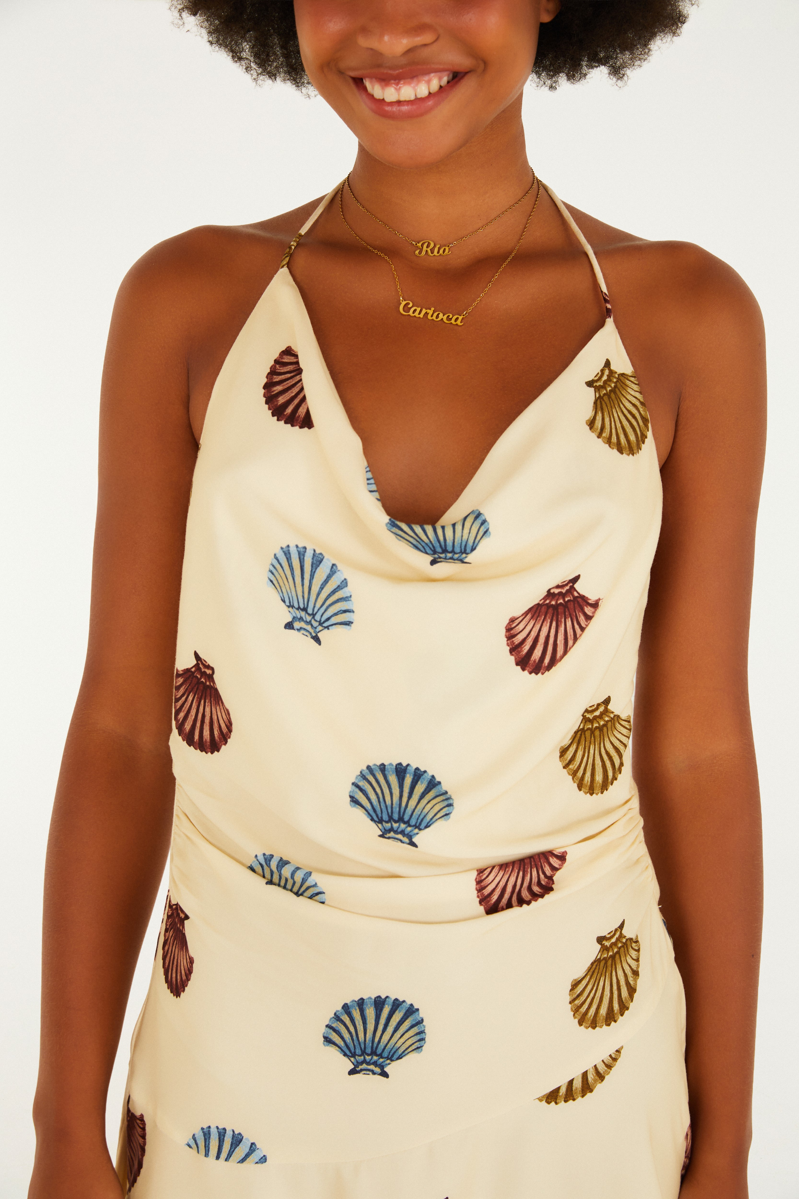 Vestido Curto Estampado Conchita
