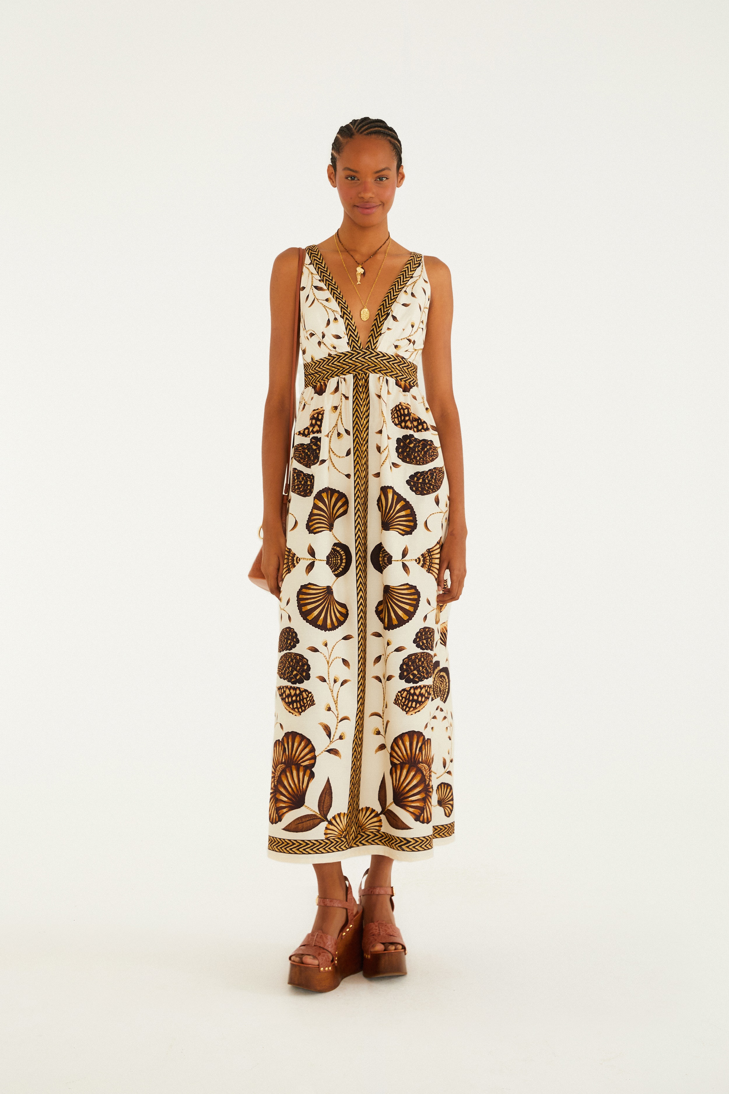 Vestido Cropped Estampado Sonho De Concha