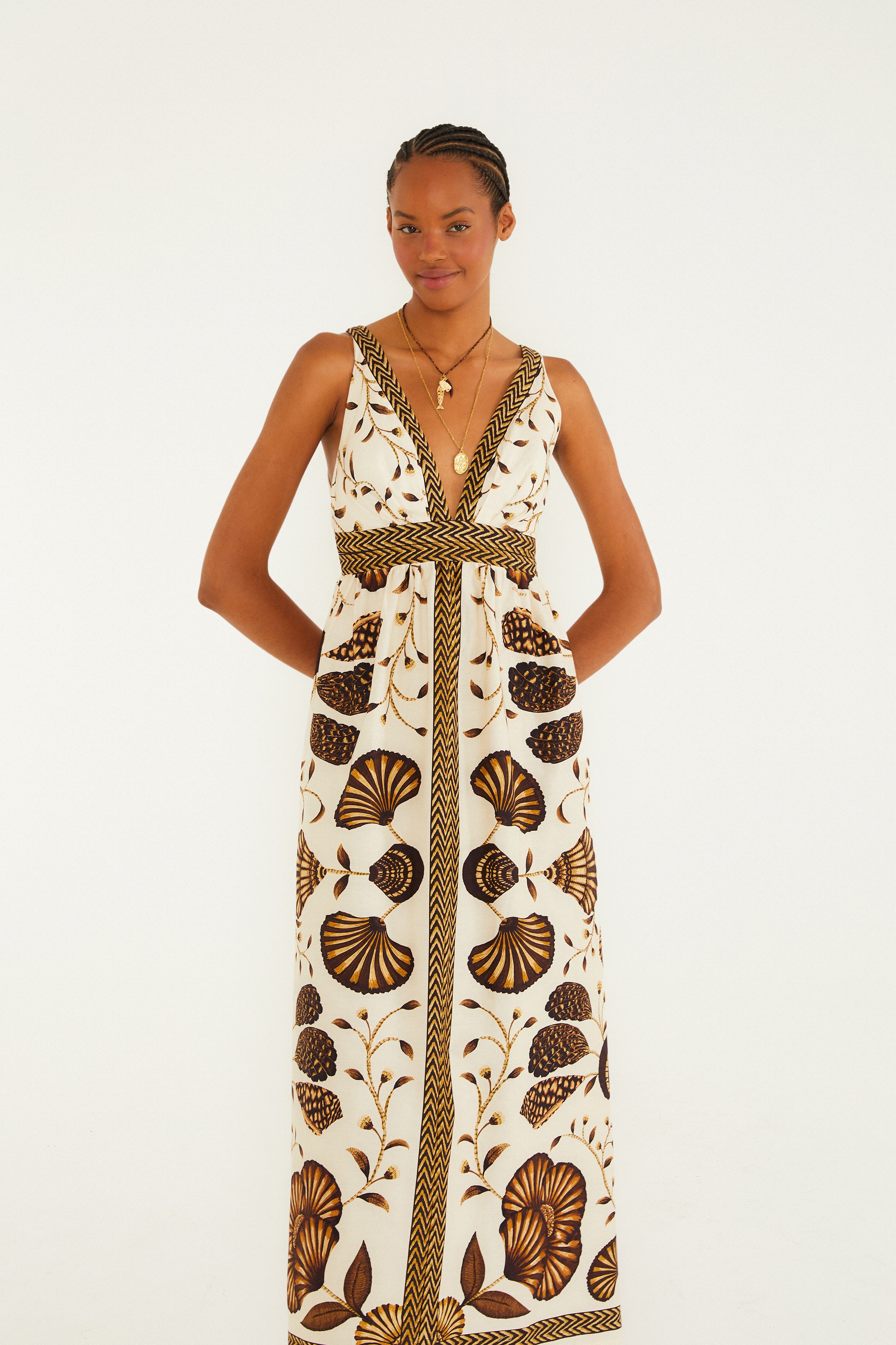Vestido Cropped Estampado Sonho De Concha