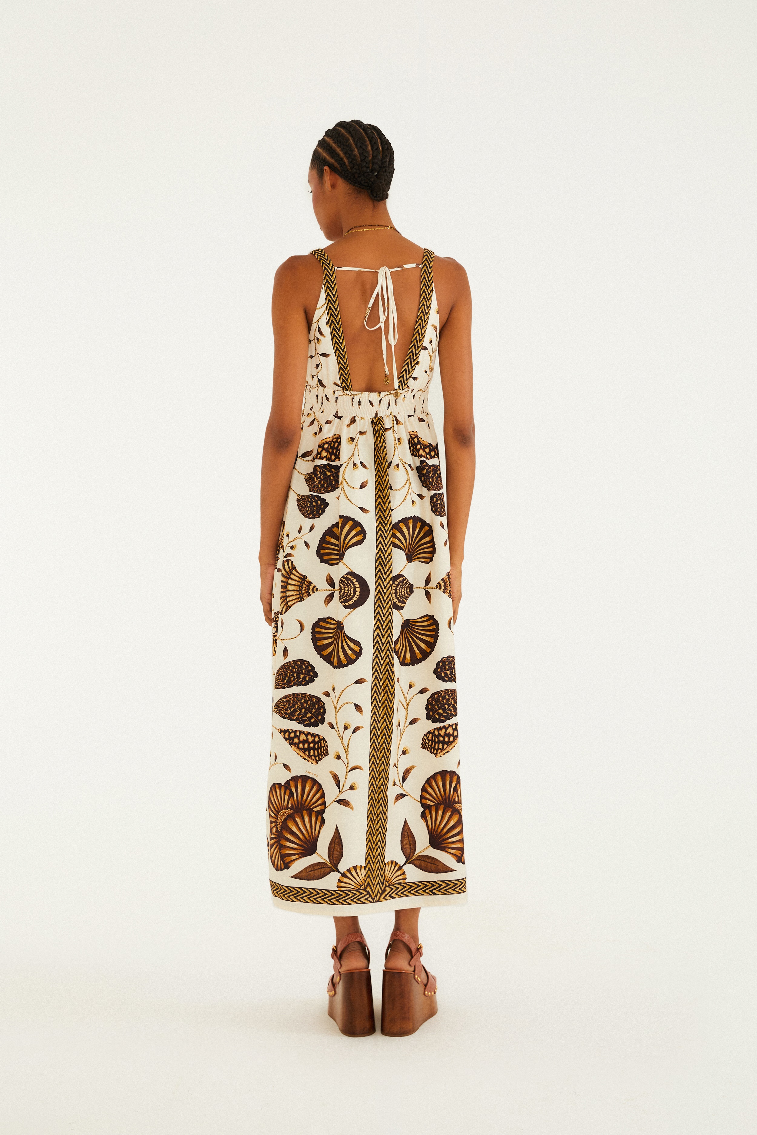Vestido Cropped Estampado Sonho De Concha