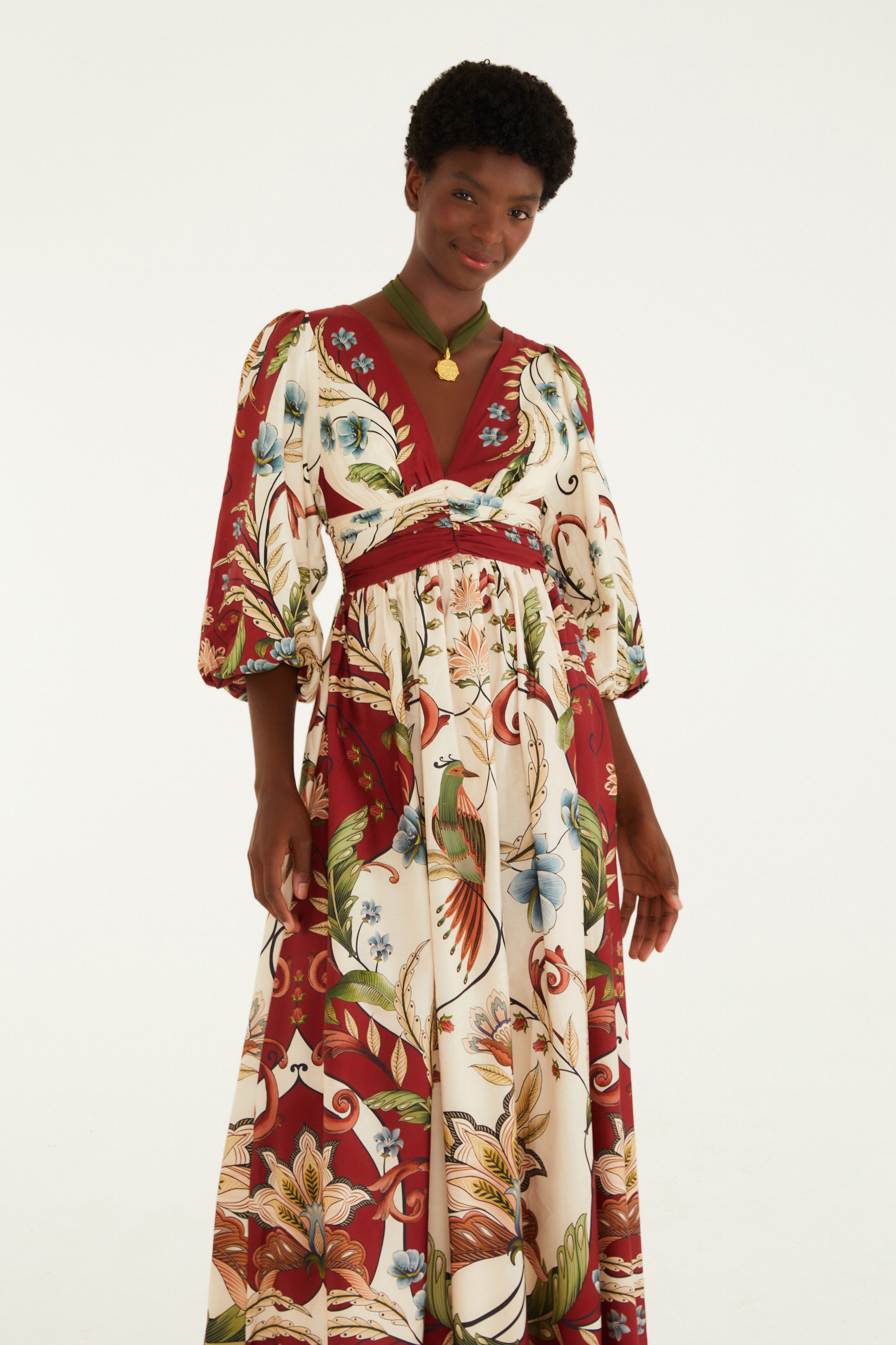 Vestido Longo Estampado Milena