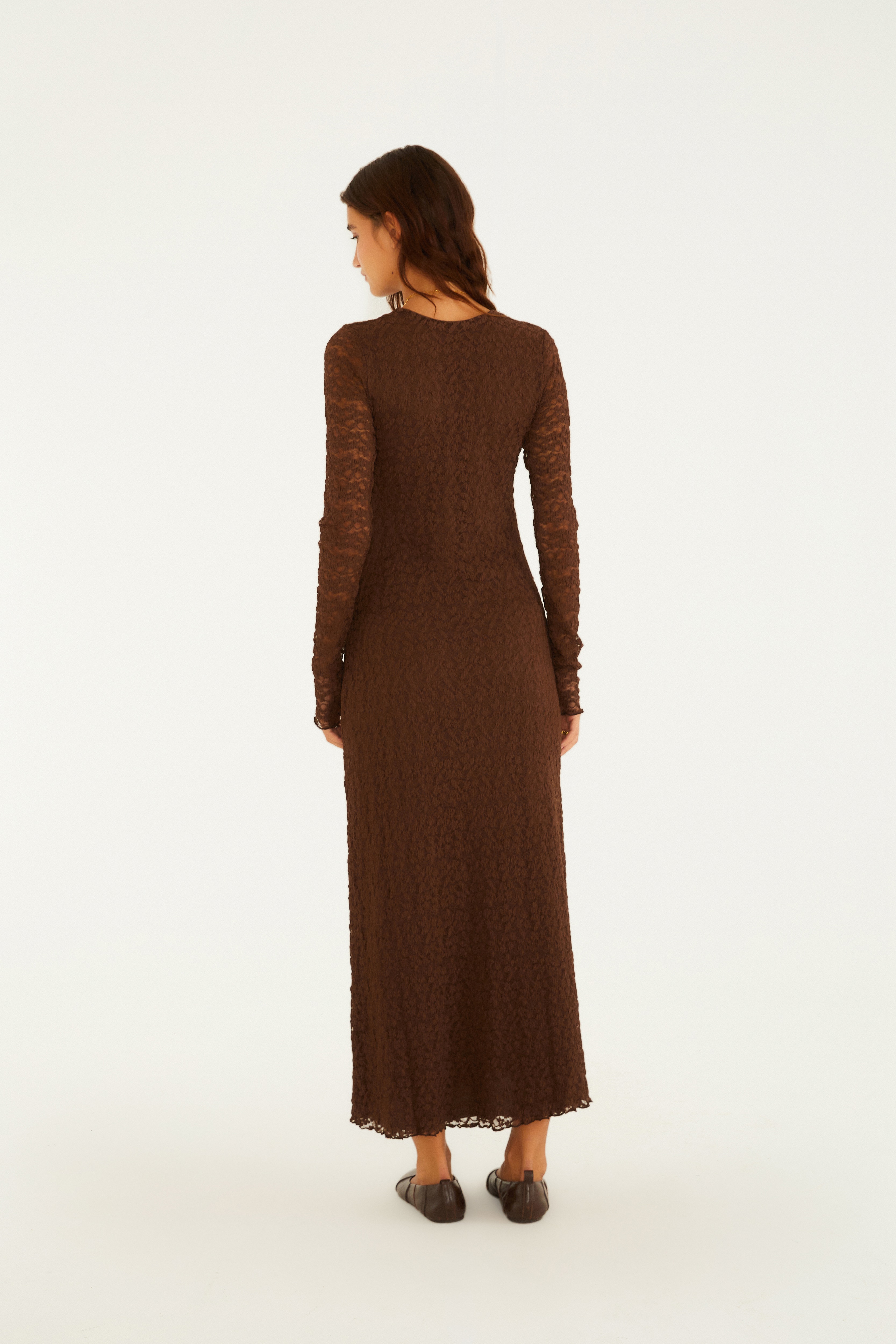 Vestido Túnica Botões Renda