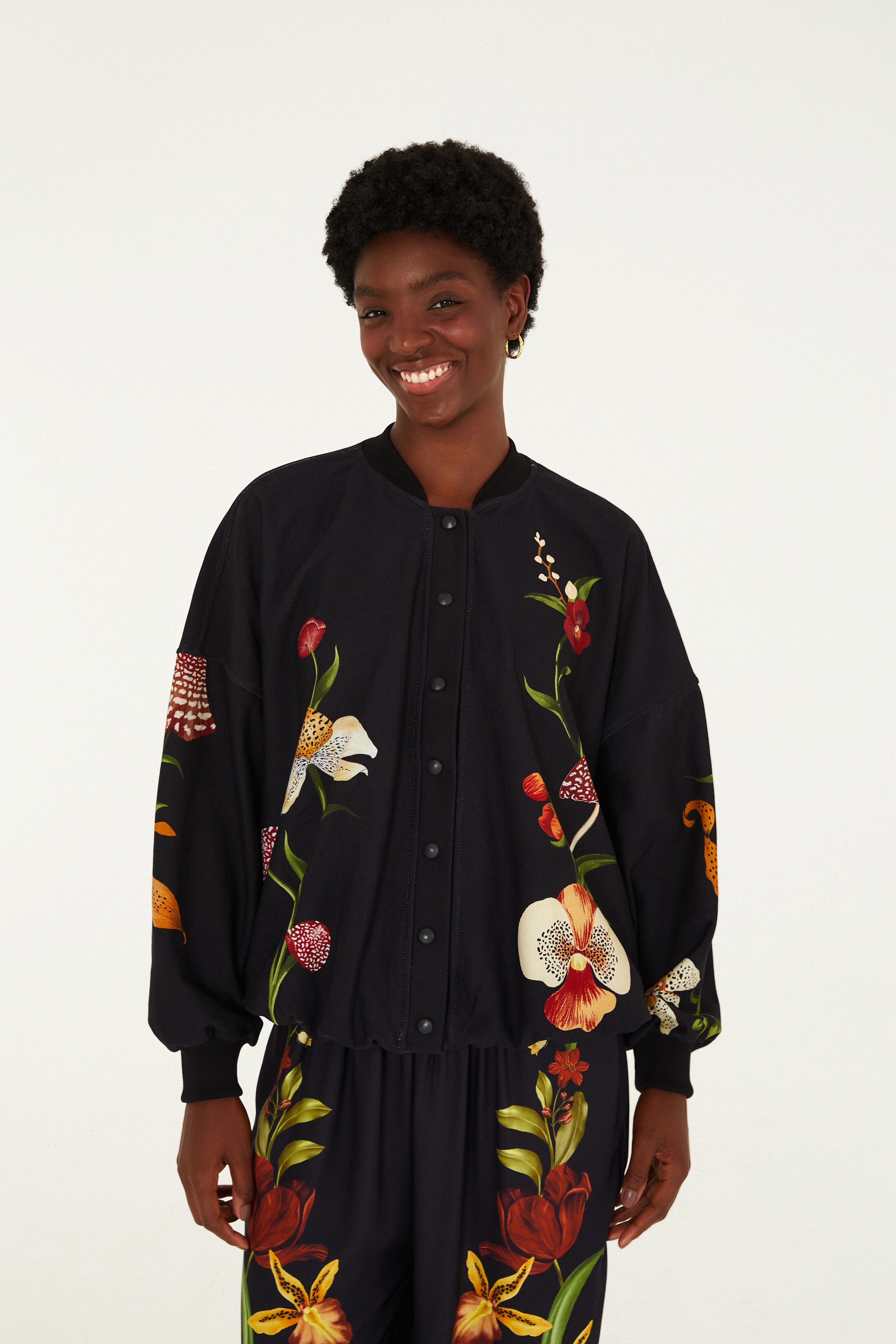 Casaco Estampado Floral Diva
