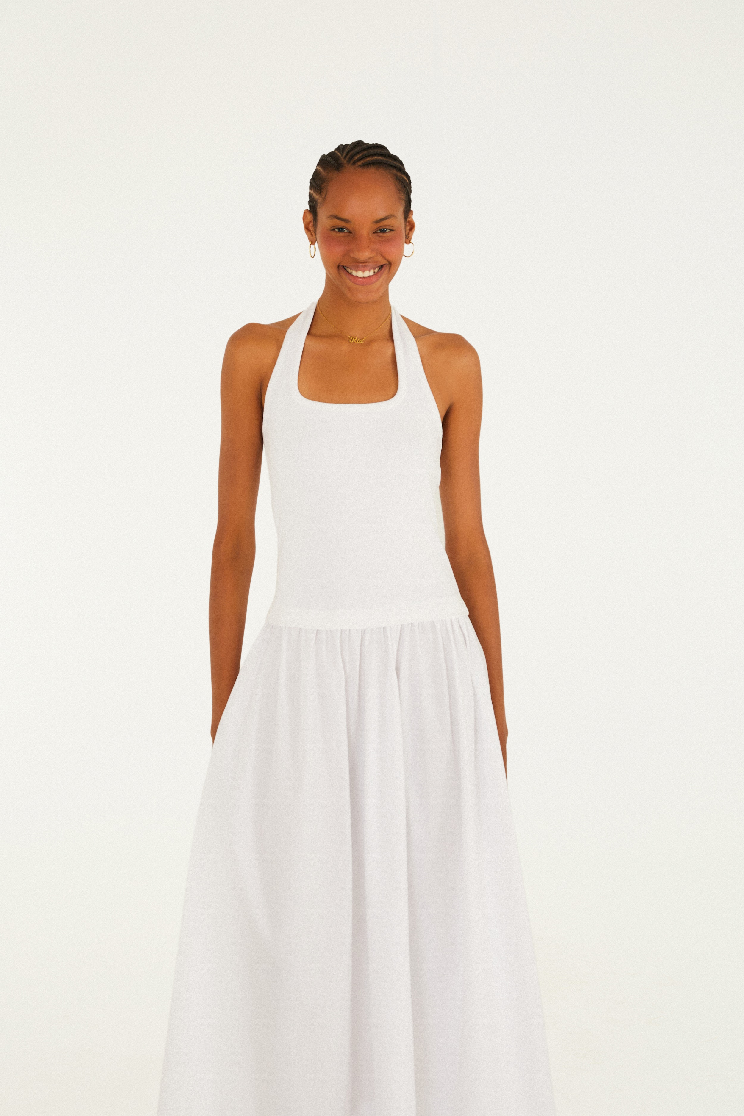 Vestido Cropped Frente Única