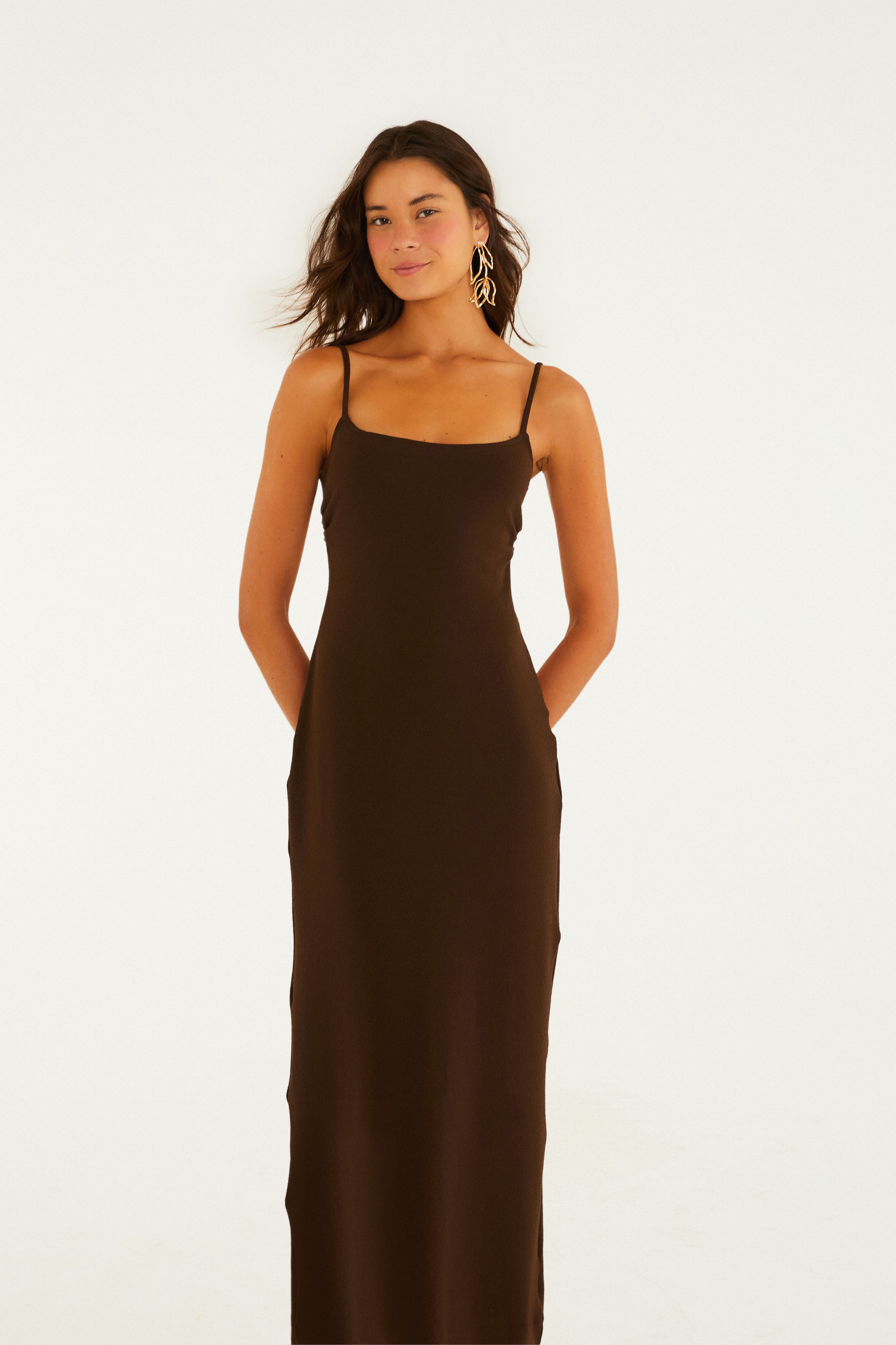 Vestido Cropped Decote Costas