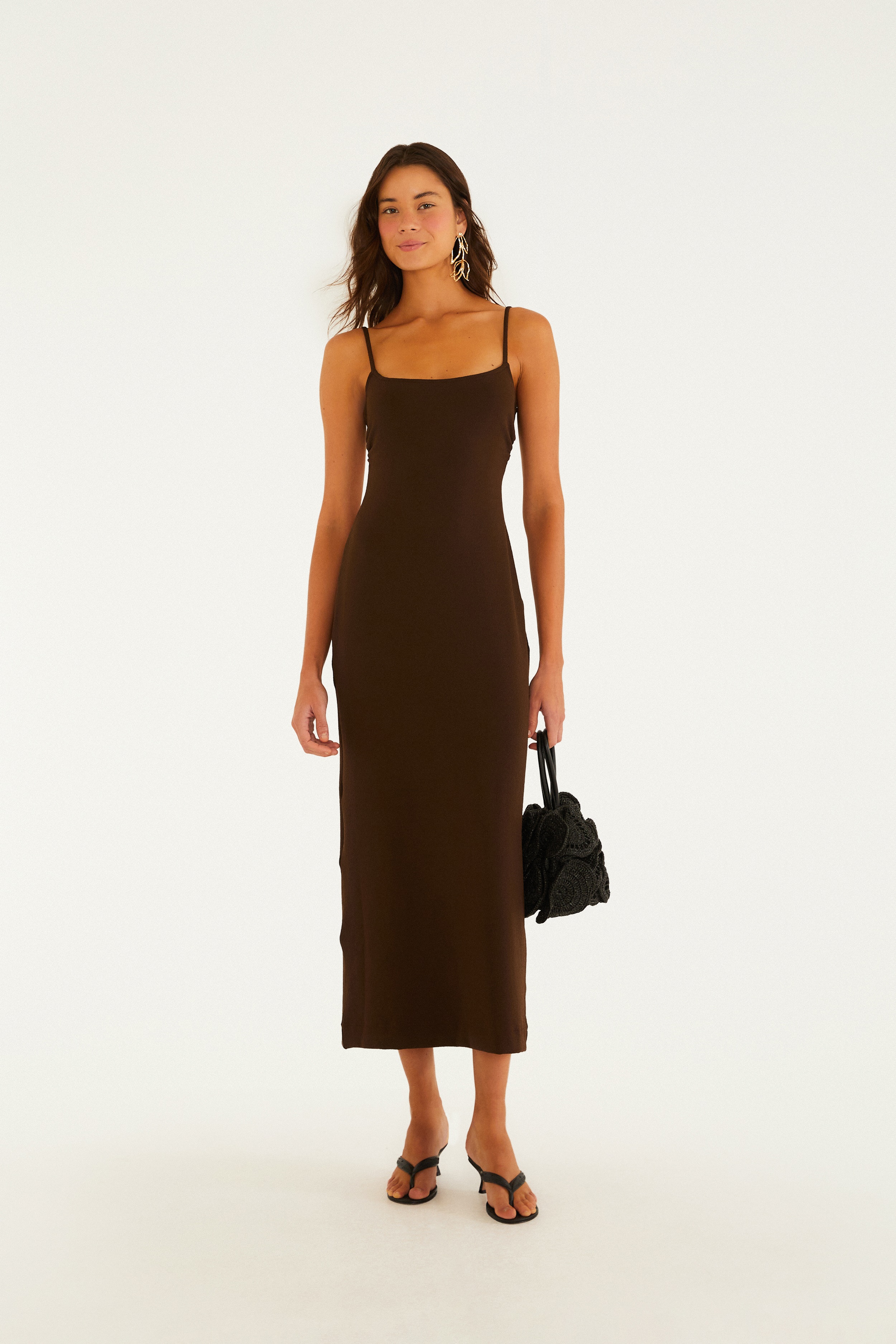 Vestido Cropped Decote Costas