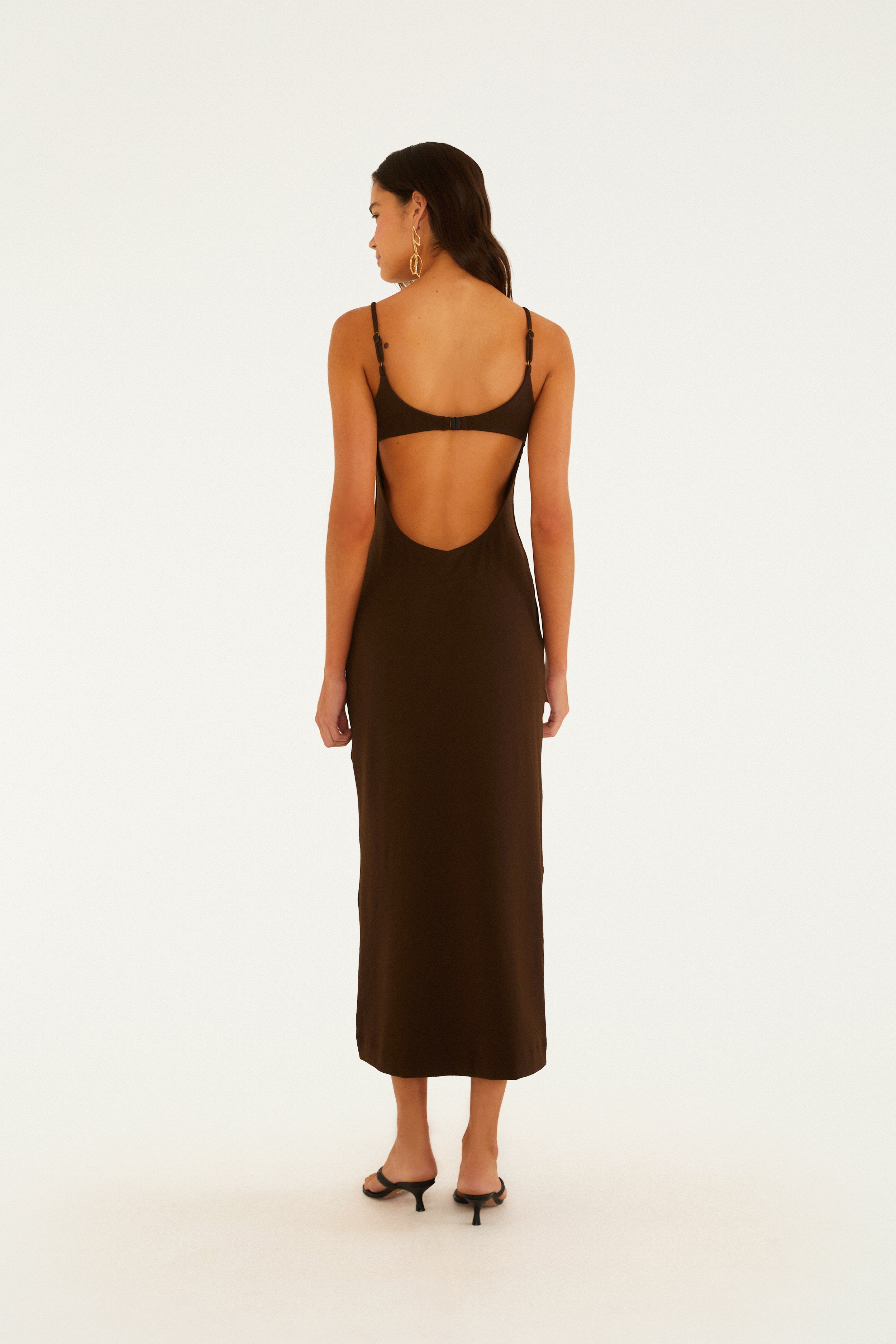 Vestido Cropped Decote Costas