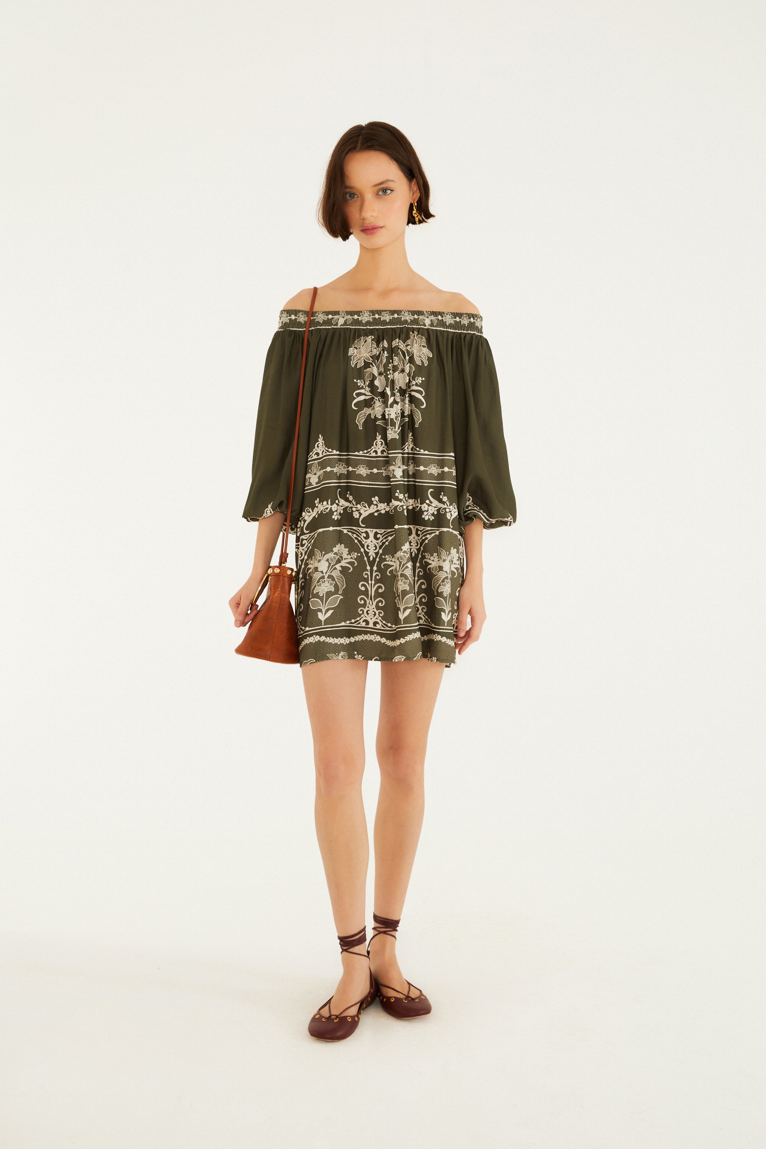 Vestido Curto Estampado Lais