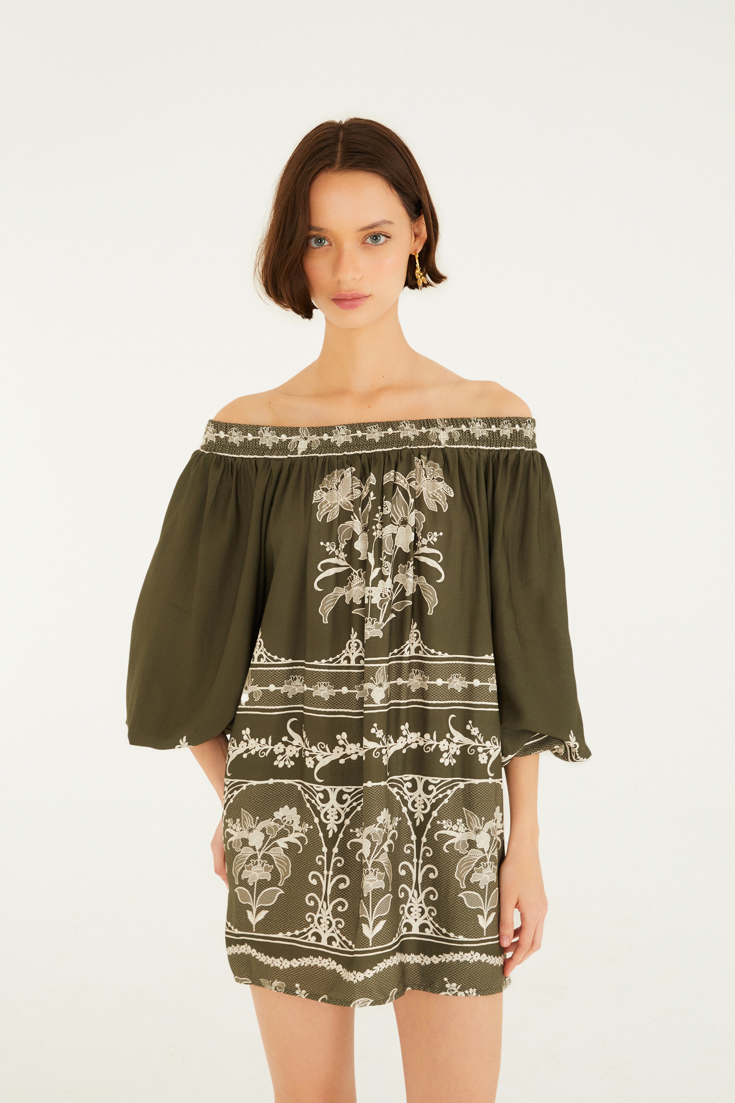 Vestido Curto Estampado Lais