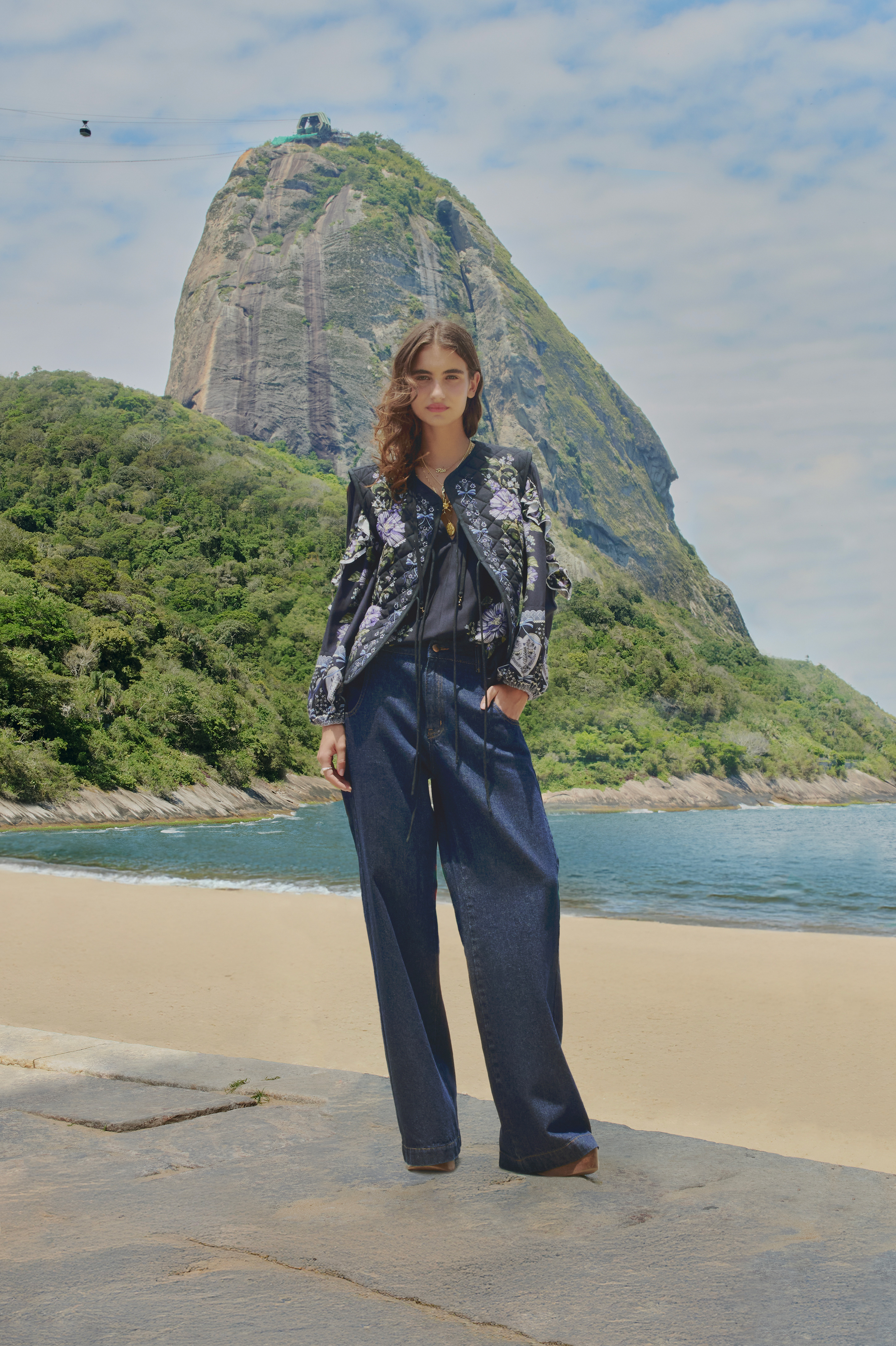 Calça Jeans Pence Boca Larga