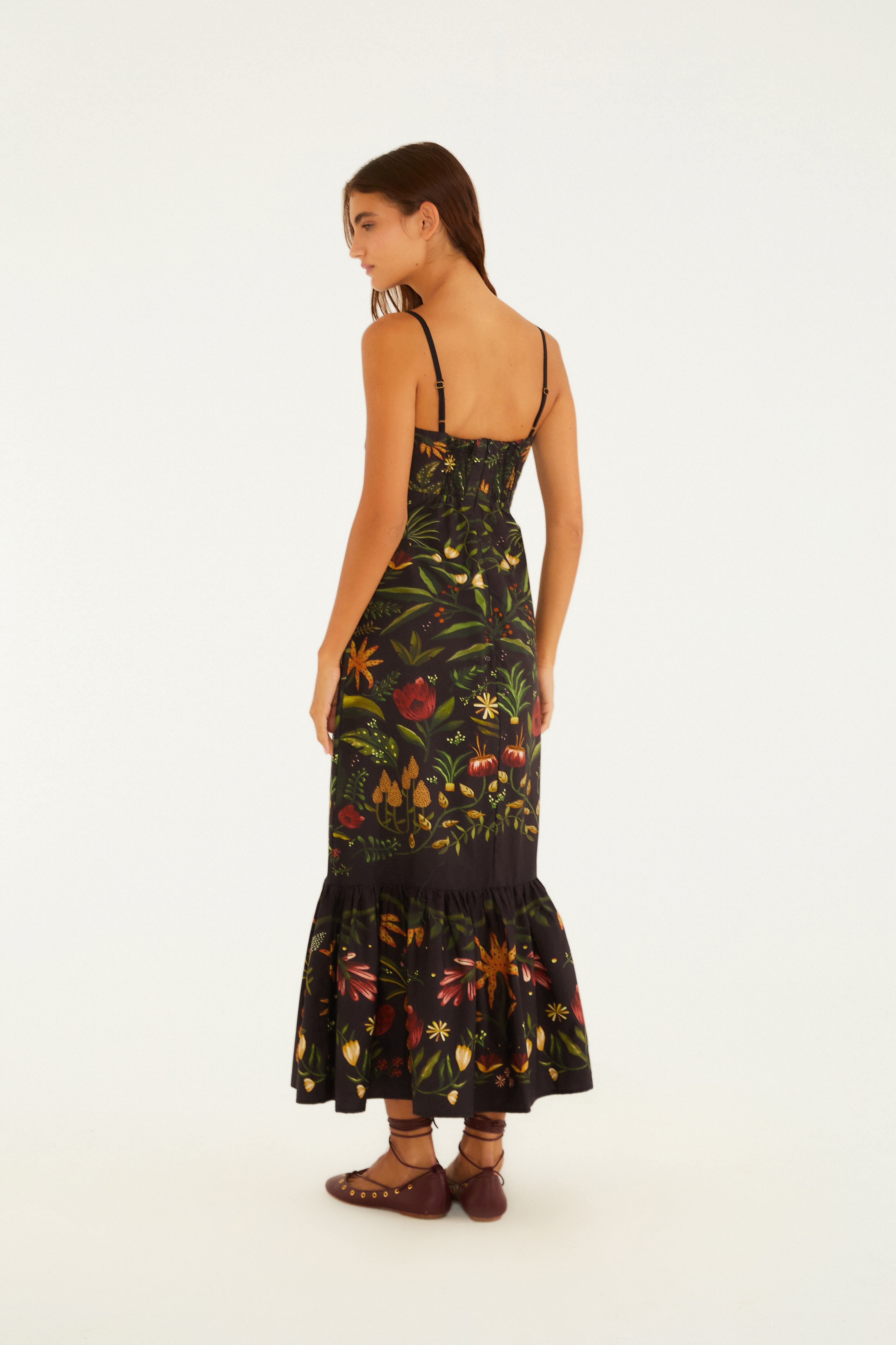 Vestido Alcinhas Estampado Inverno Tropical