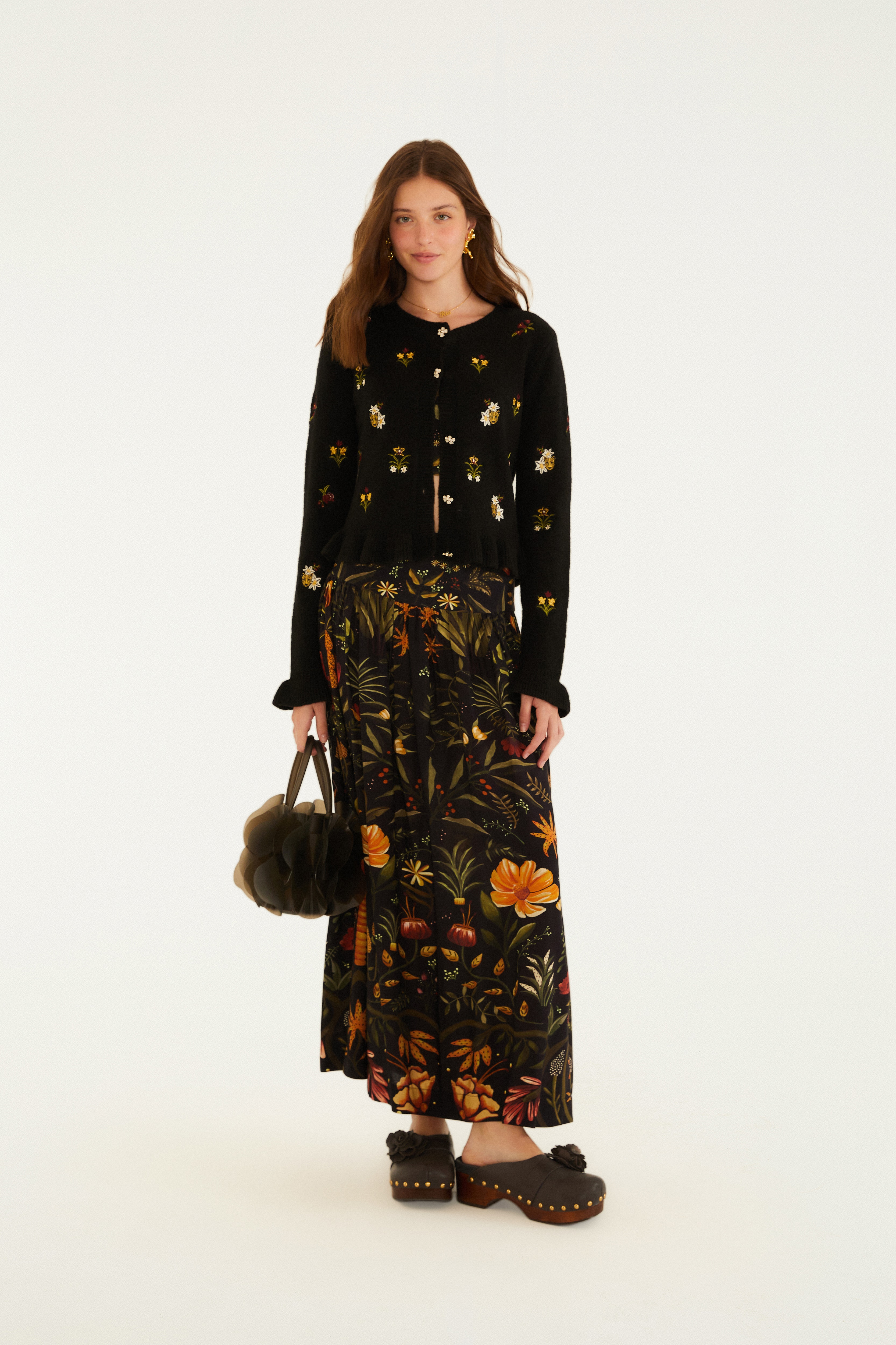 Saia Estampada Inverno Tropical