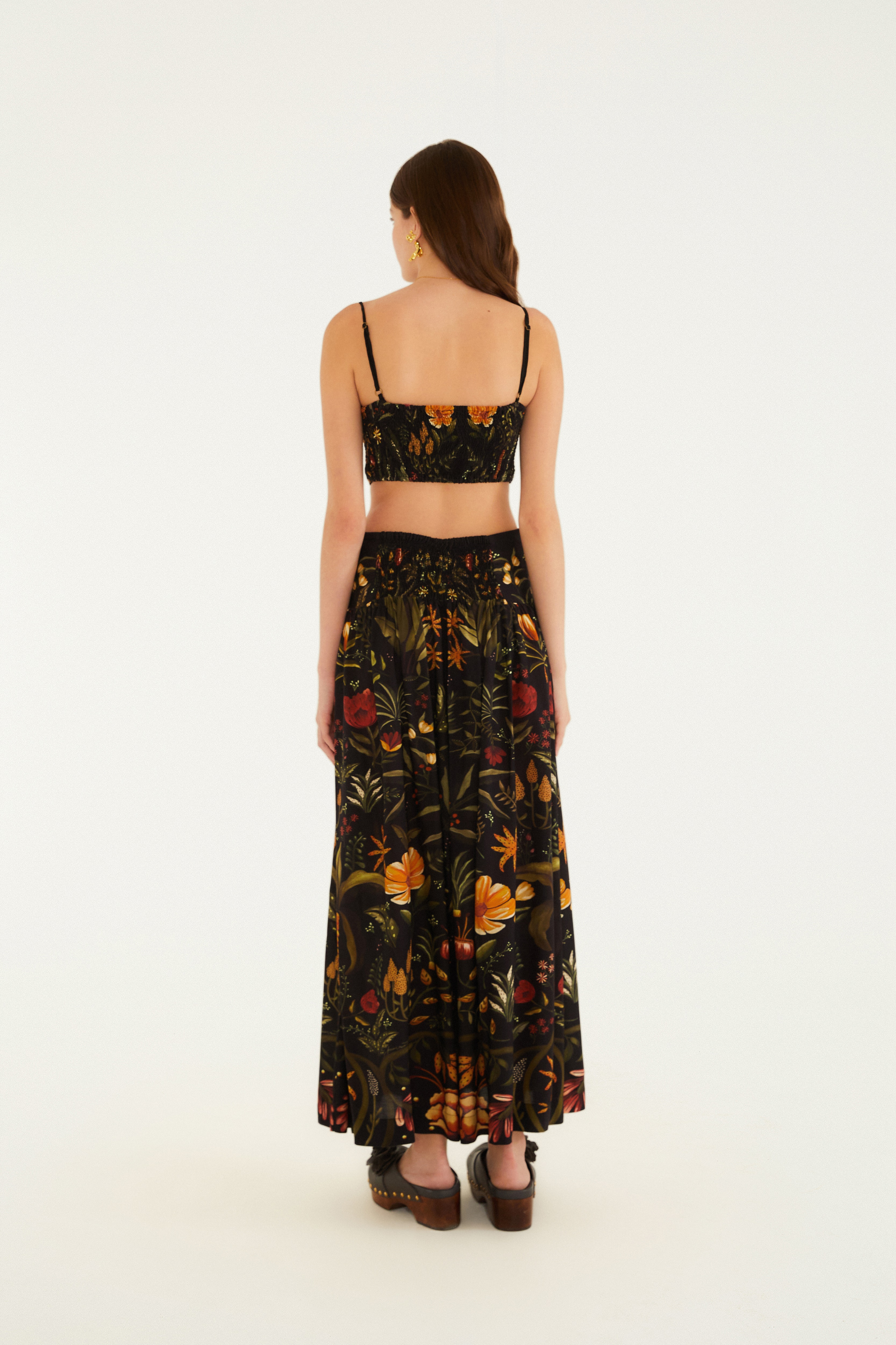 Saia Estampada Inverno Tropical