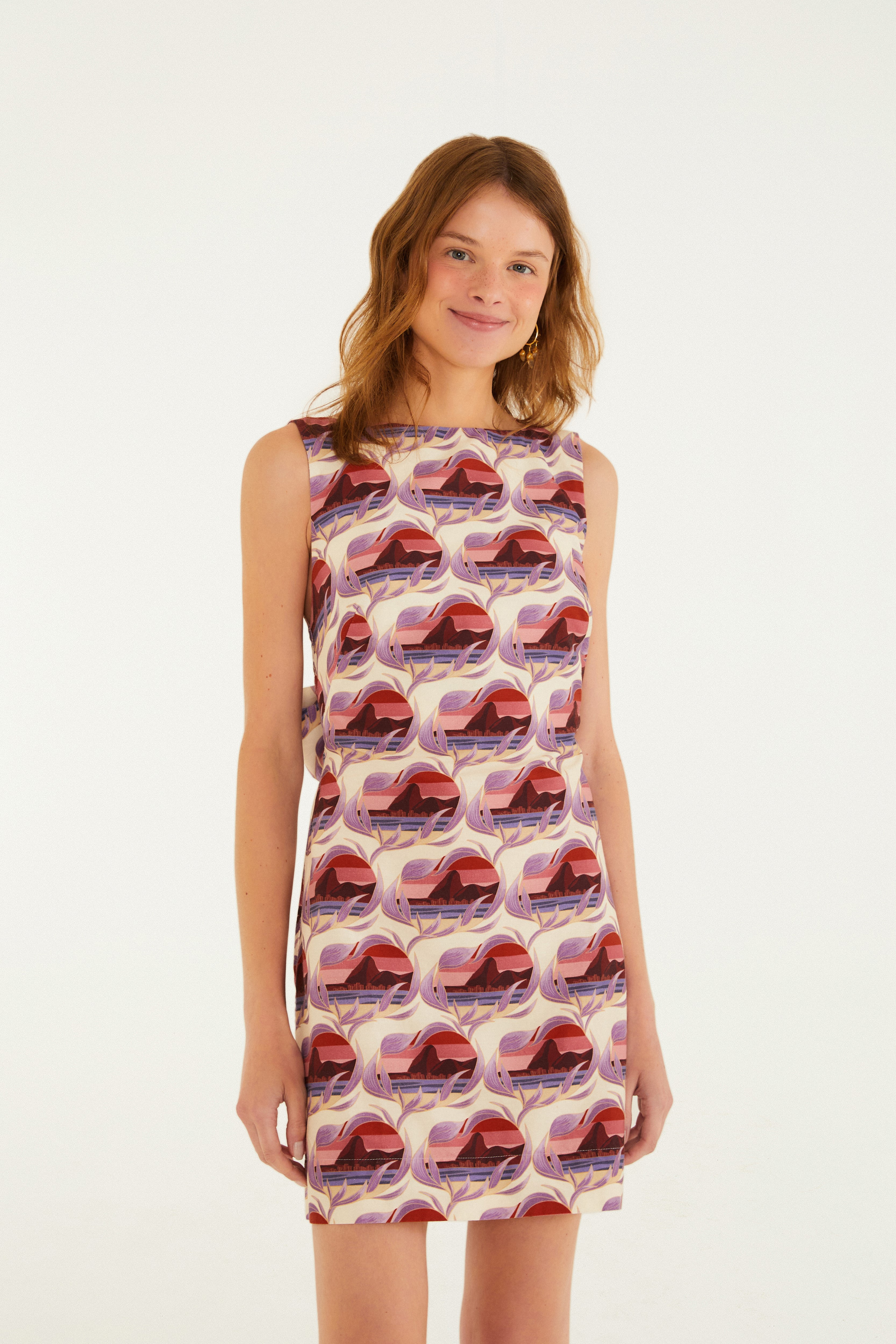 Vestido Curto Estampado Urca