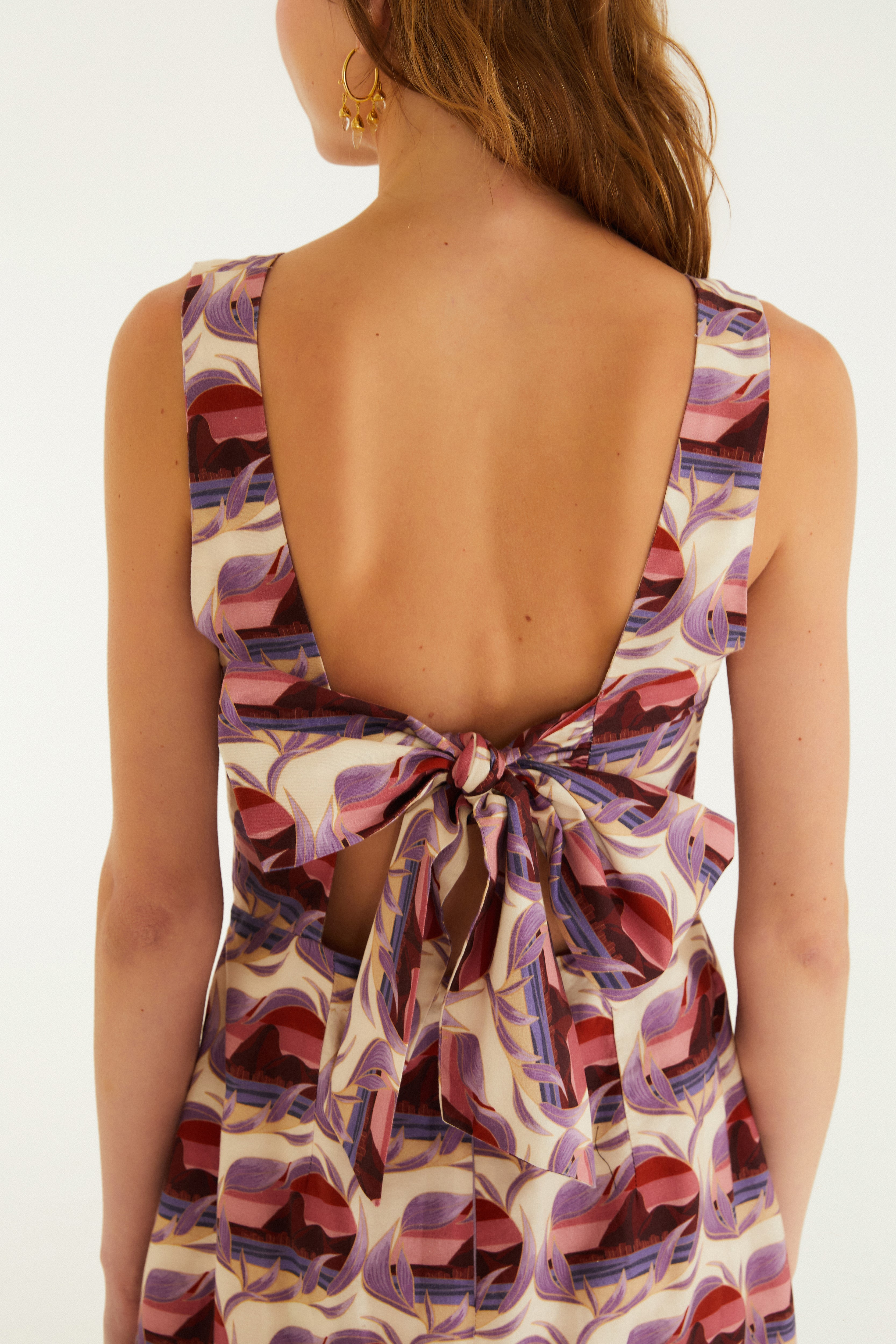 Vestido Curto Estampado Urca