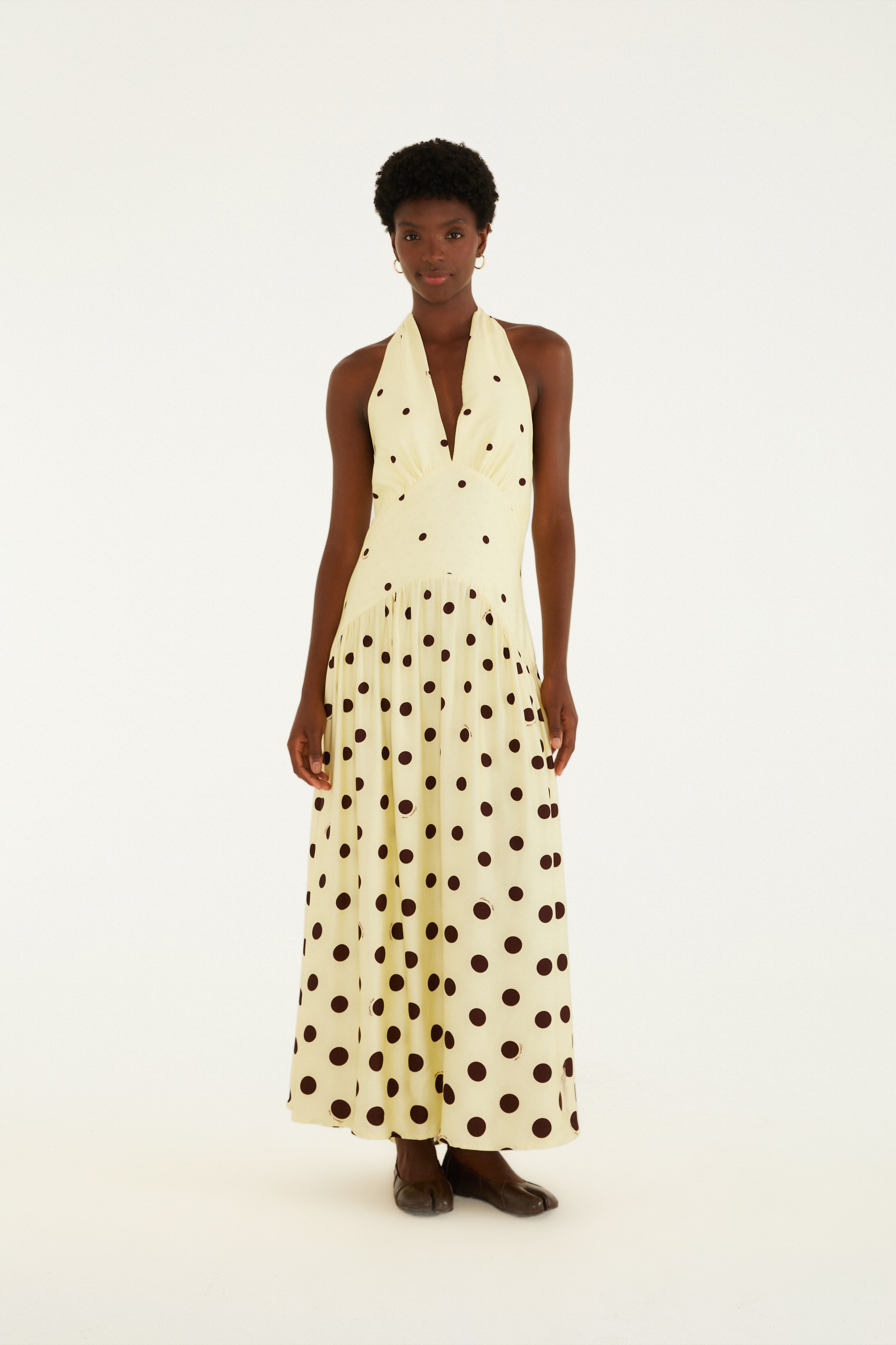 Vestido Estampado Poá Degradê