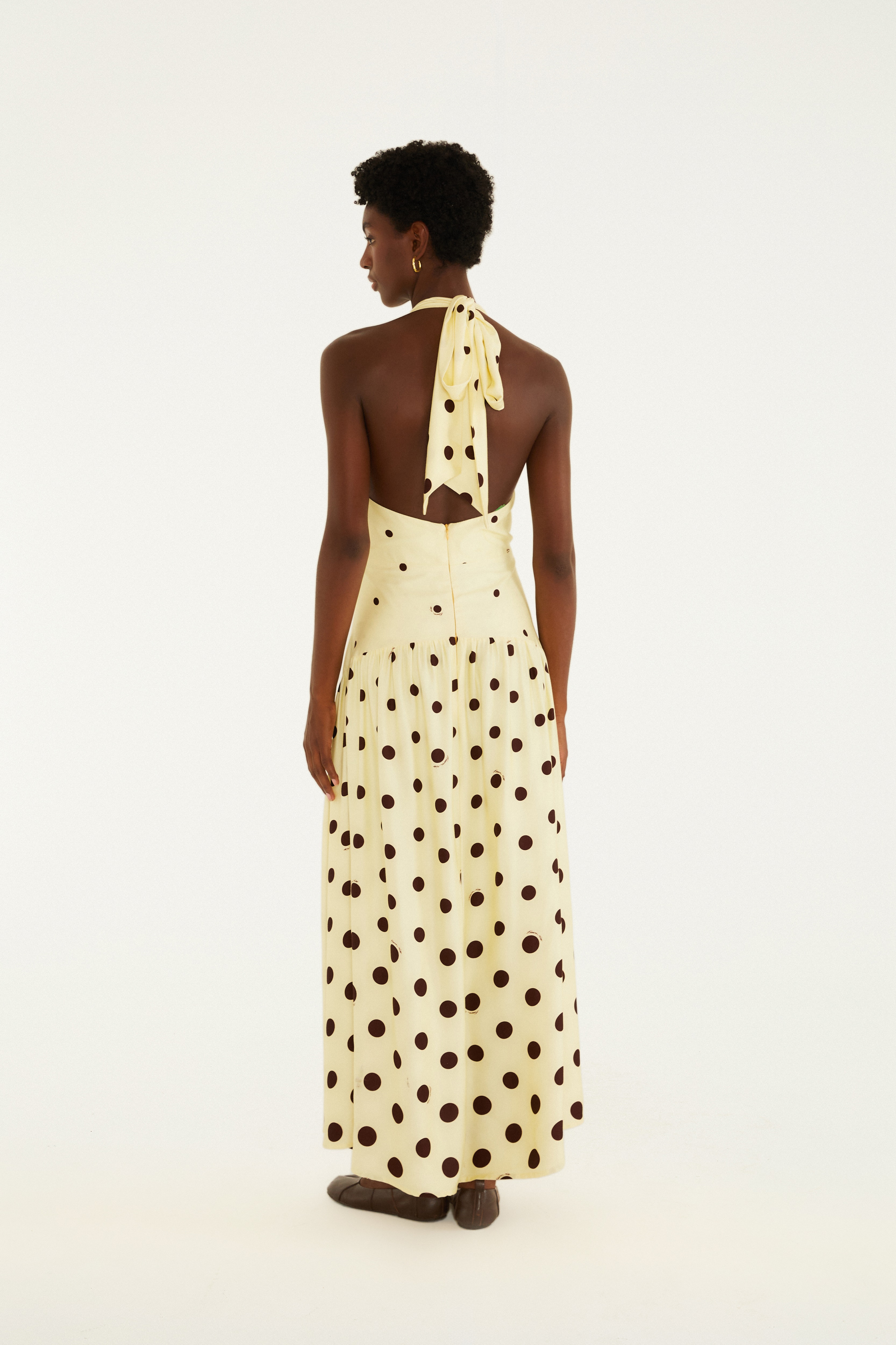 Vestido Estampado Poá Degradê