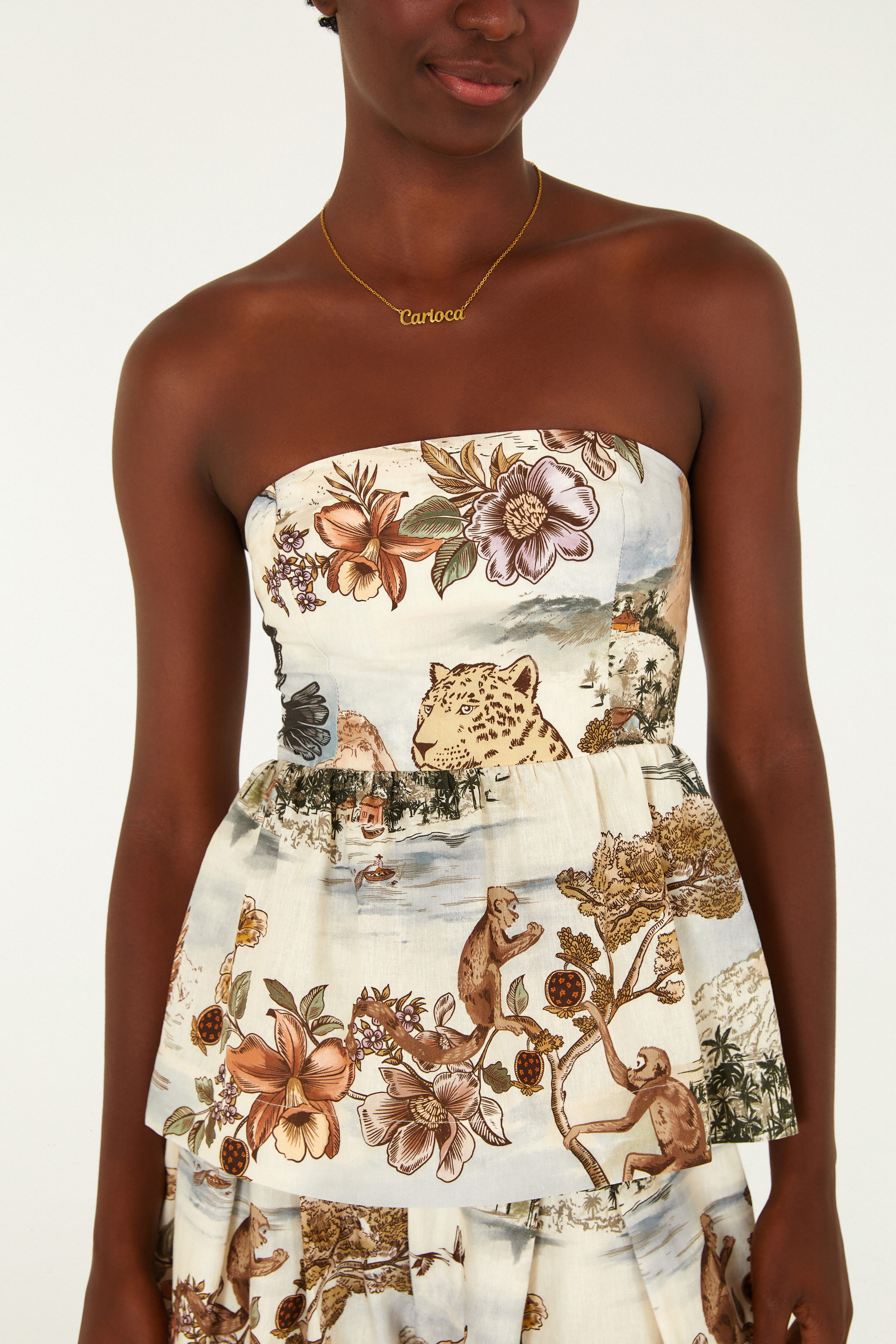 Blusa Estampada Vistas Do Rio