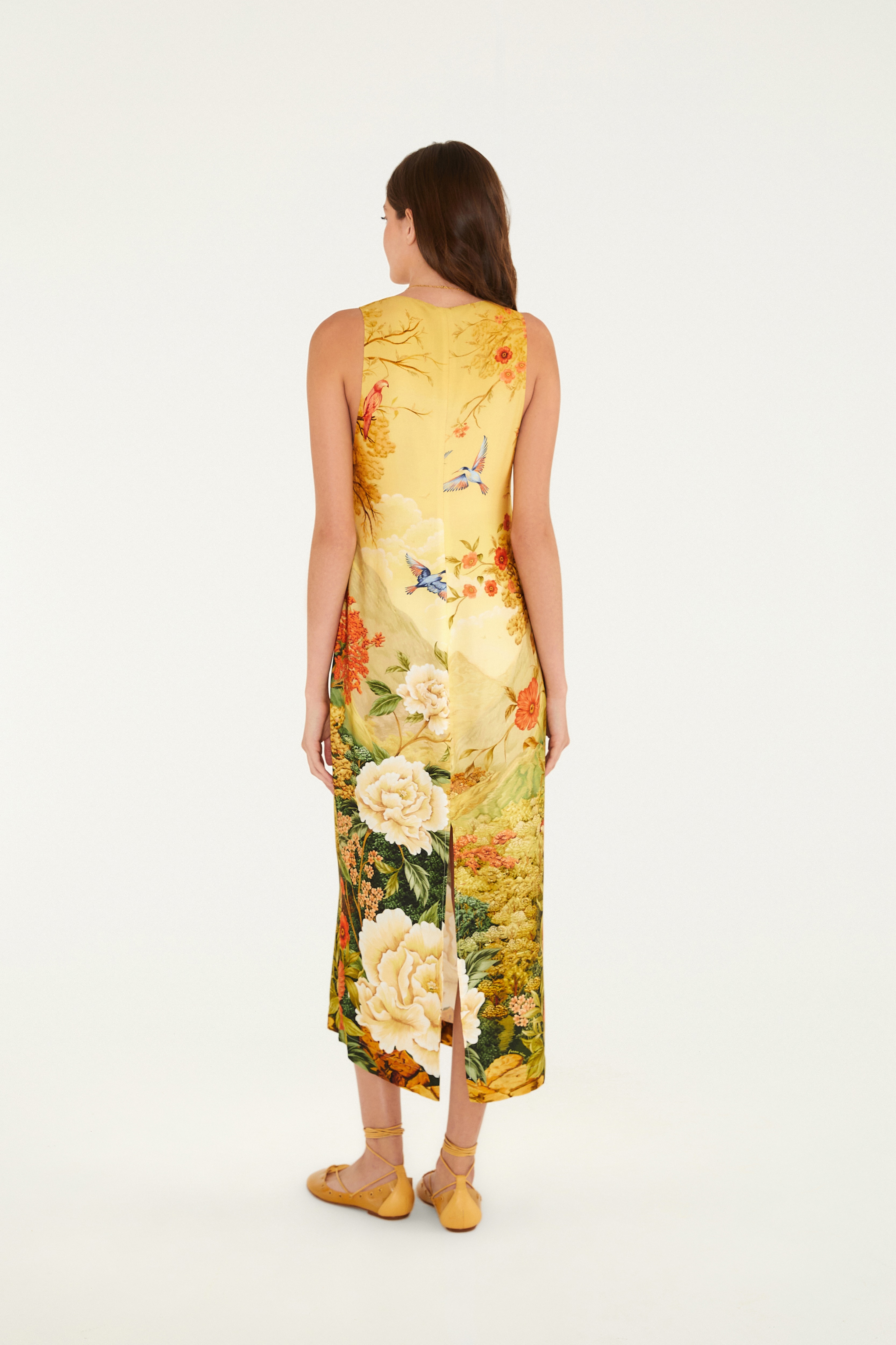 Vestido Longo Estampado Satori