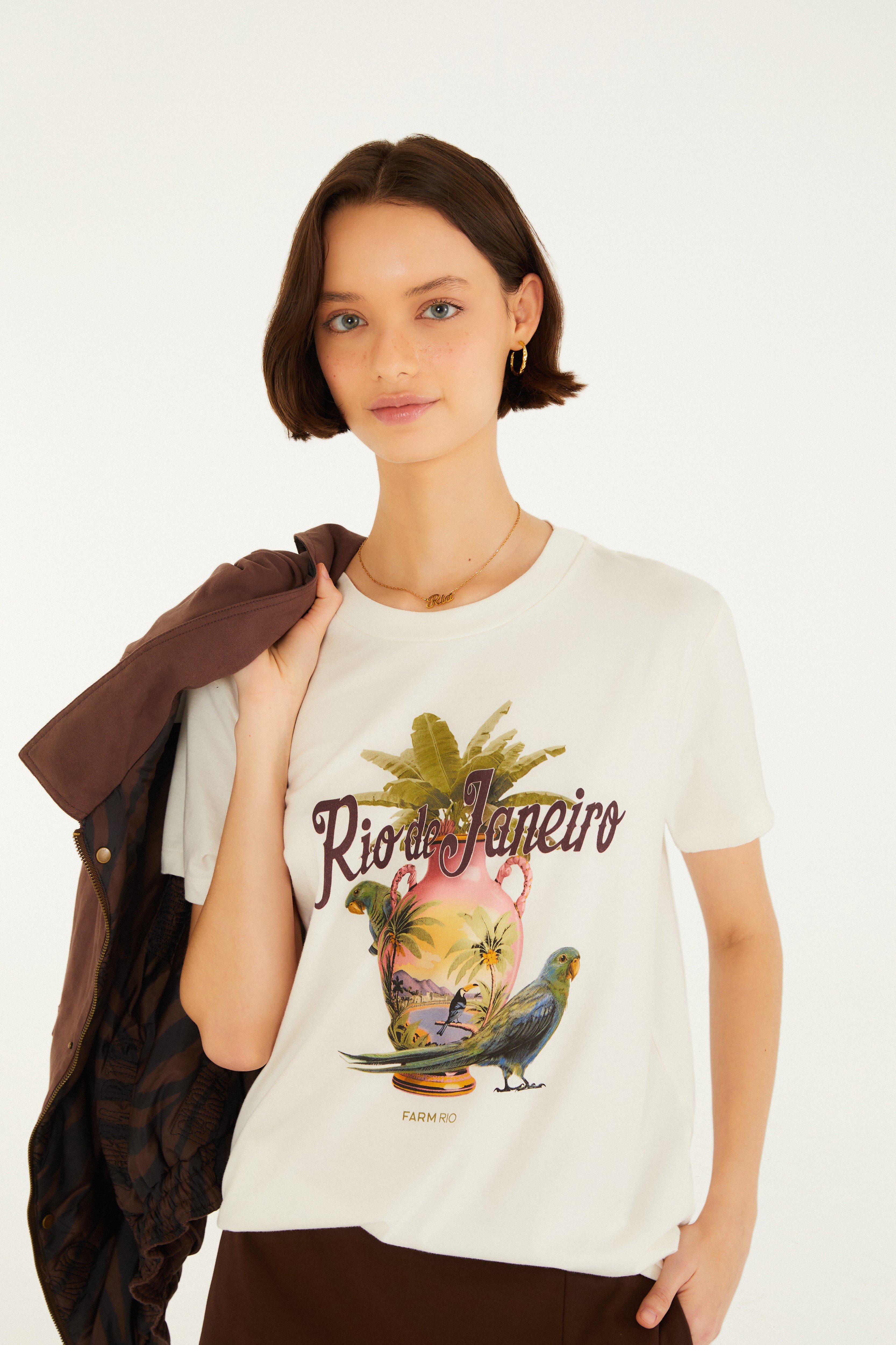 T-Shirt Fit Vaso Do Rio