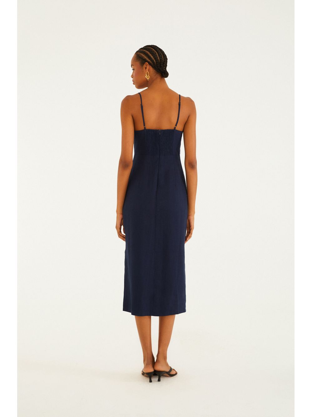 Farm — Vestido Artesanal Concha 3d