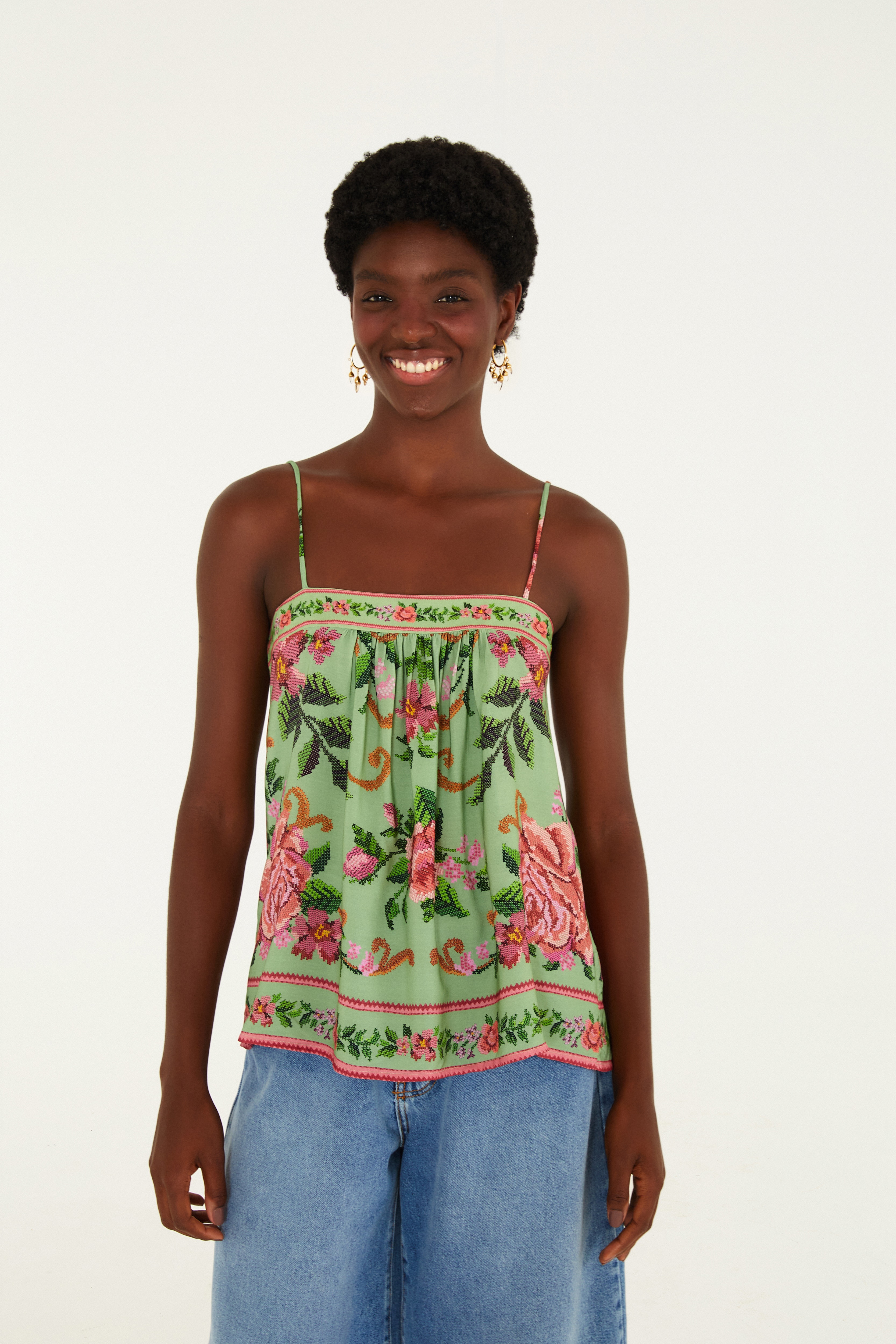 Blusa Polo Listra Bananeira
