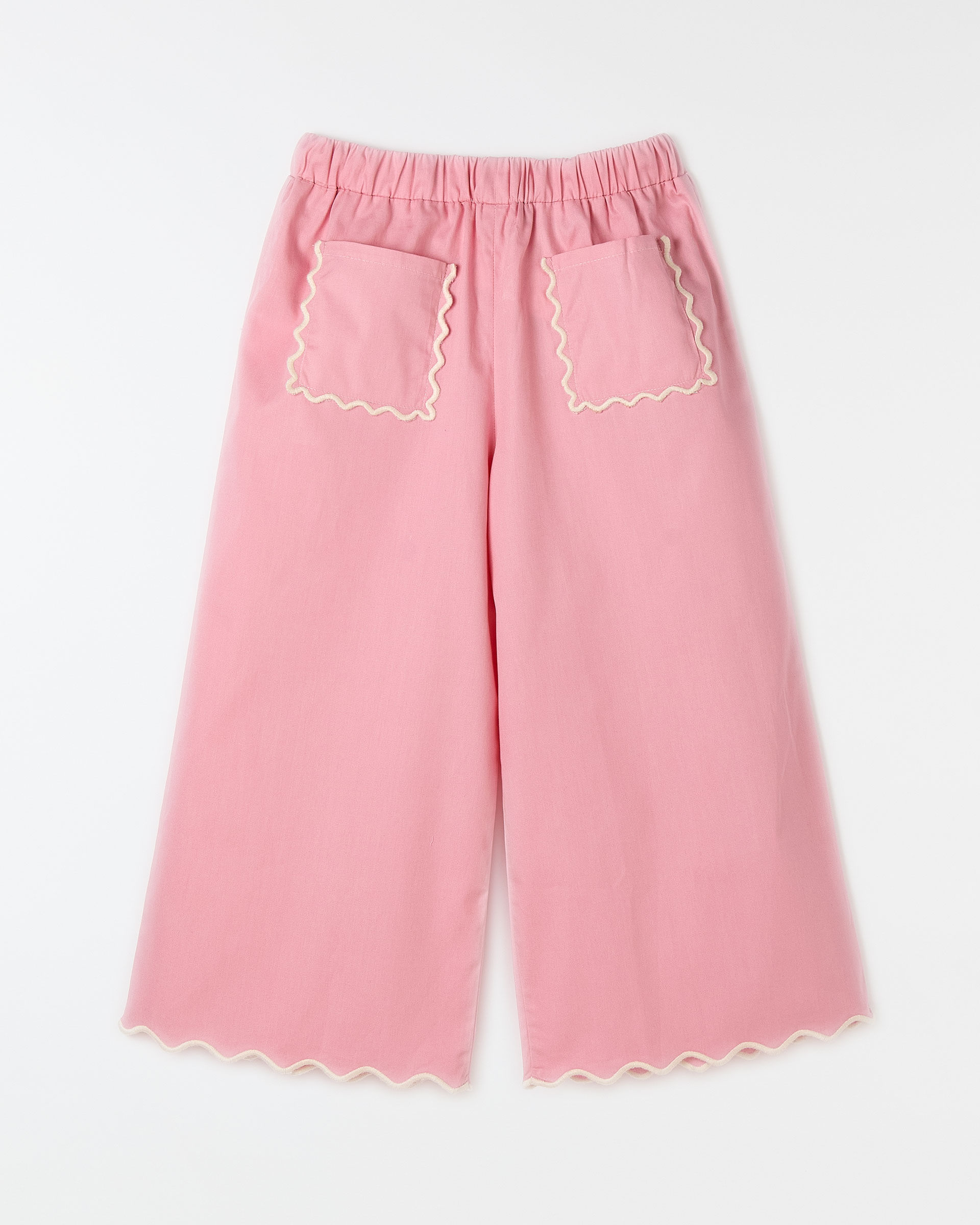 Calca Bordada Rosa