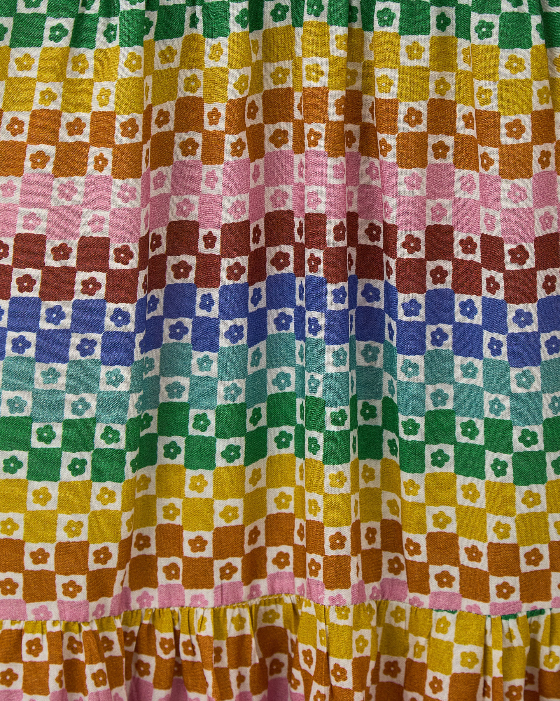 Vestido Colorido Xadrez