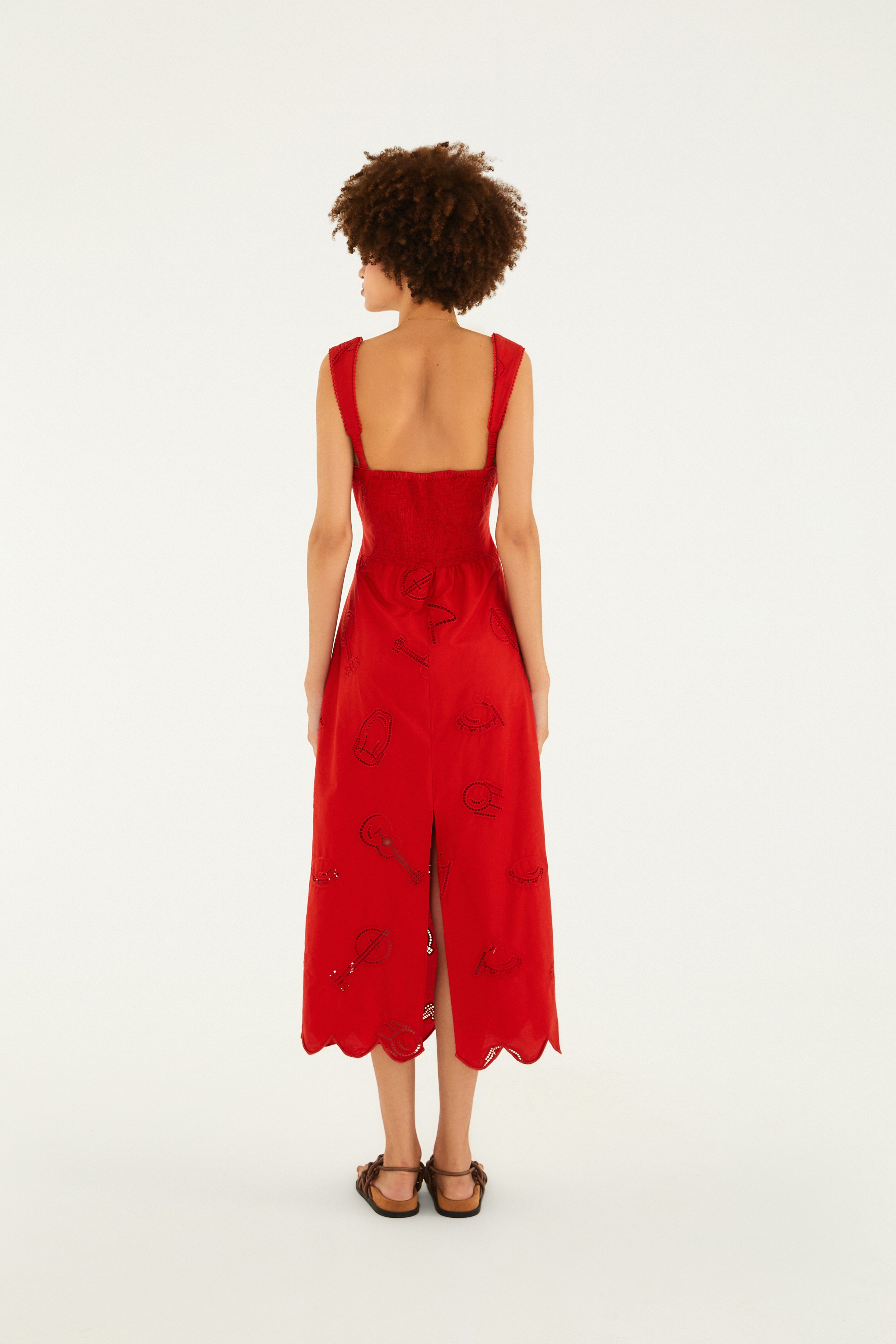 Vestido Laise Estampado Som De Rio