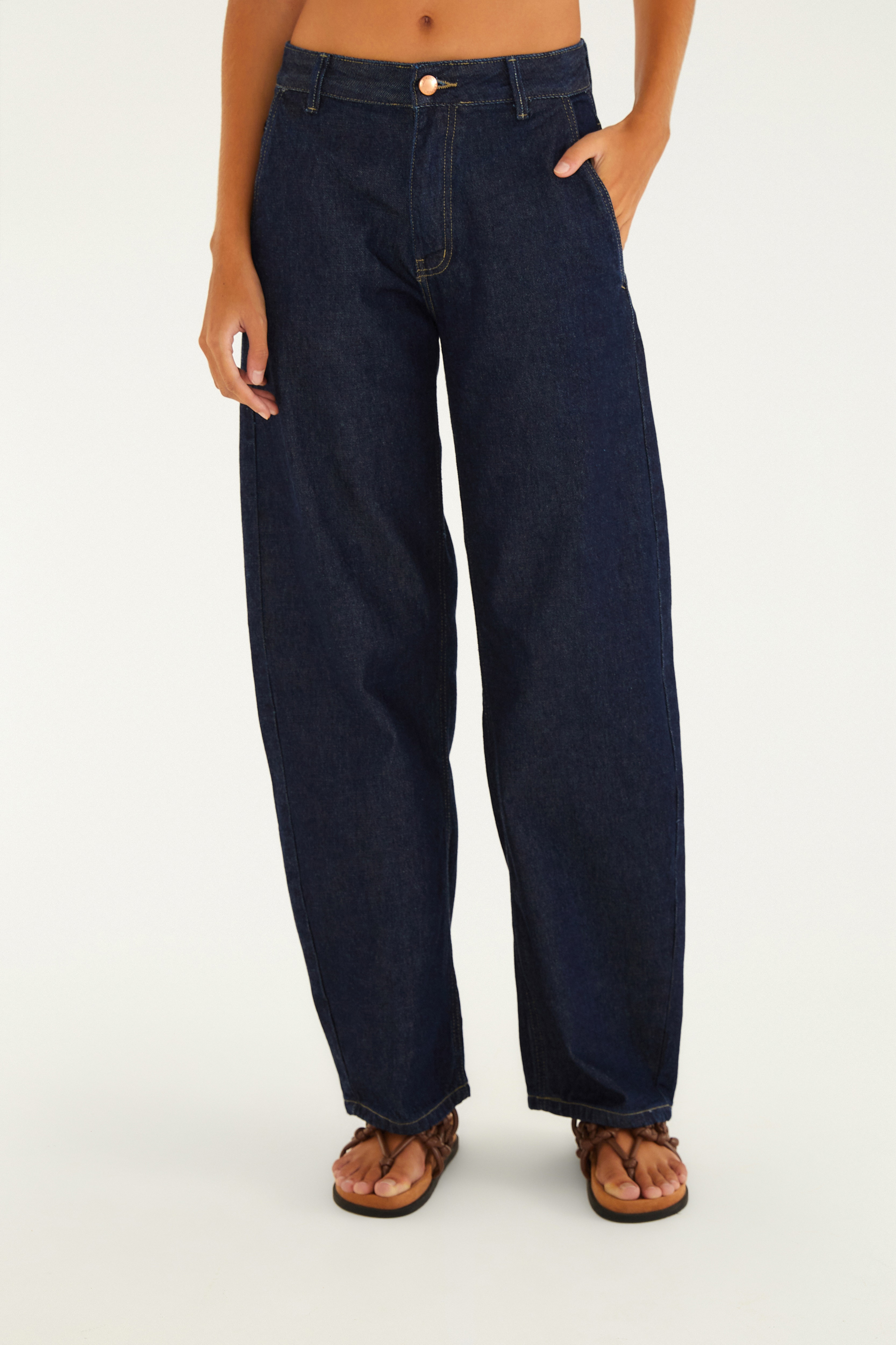 Calça Cintura Média Original Jeans