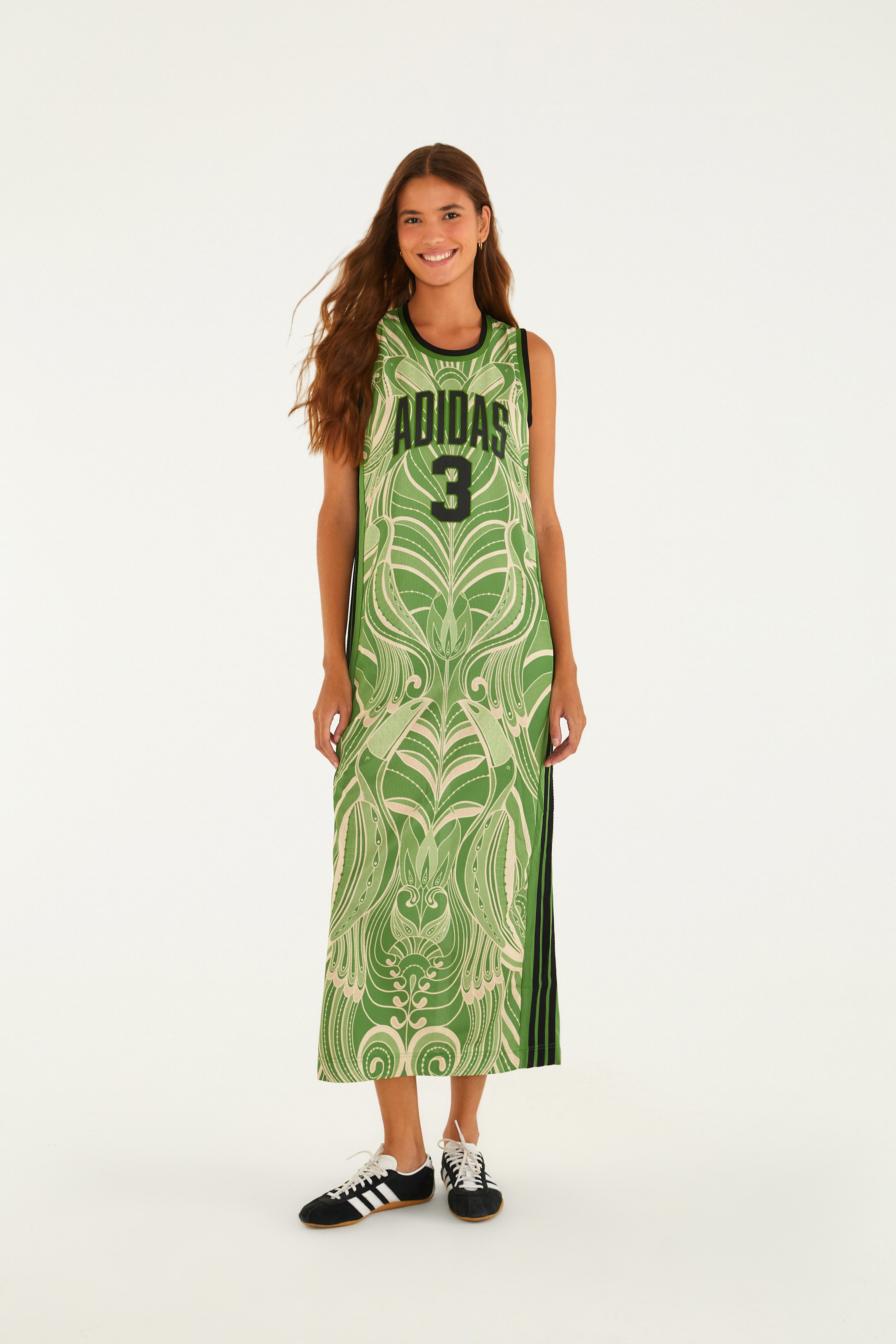 Vestido Adidas Premium Nature Lace Green