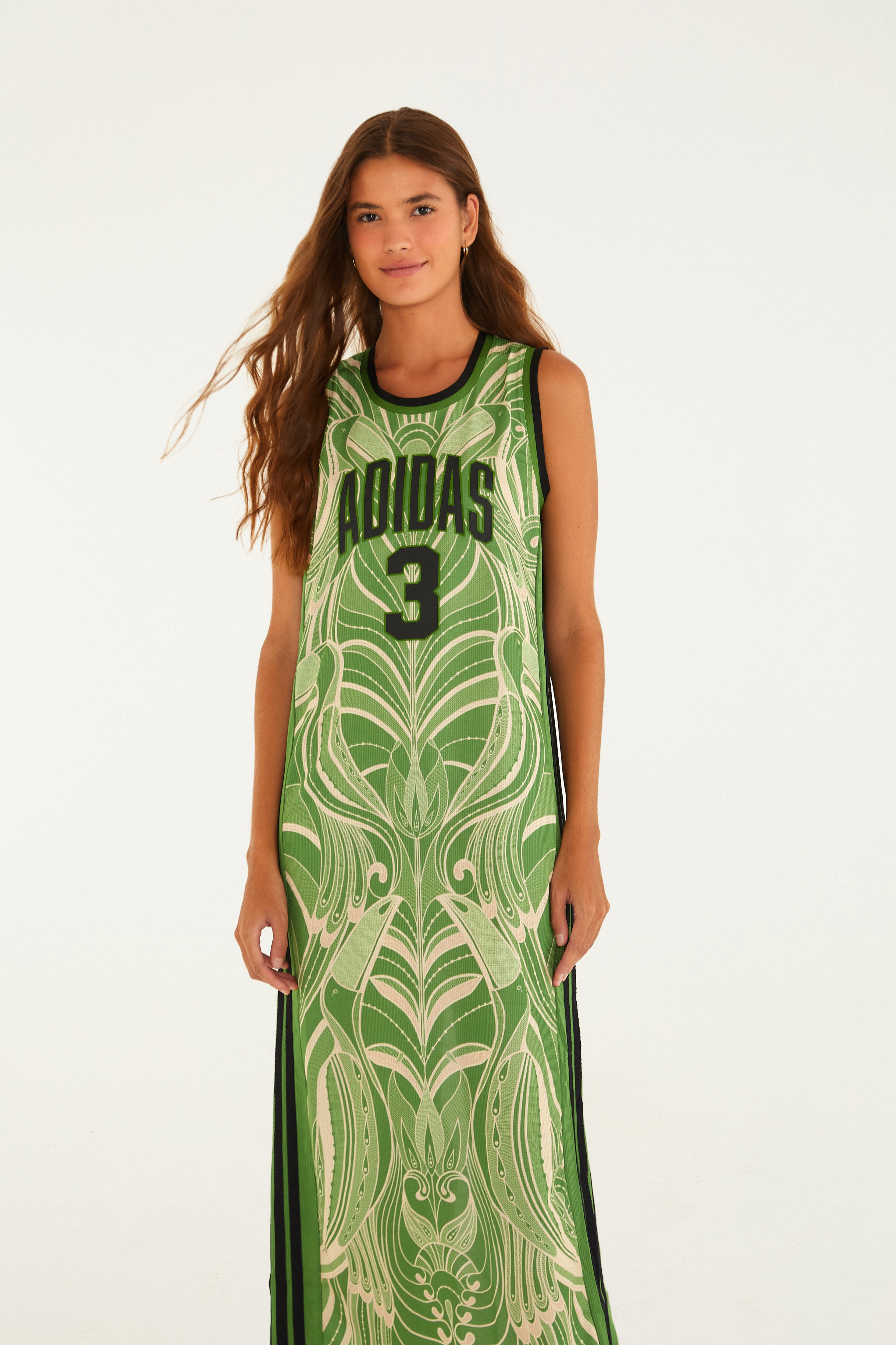 Vestido Adidas Premium Nature Lace Green
