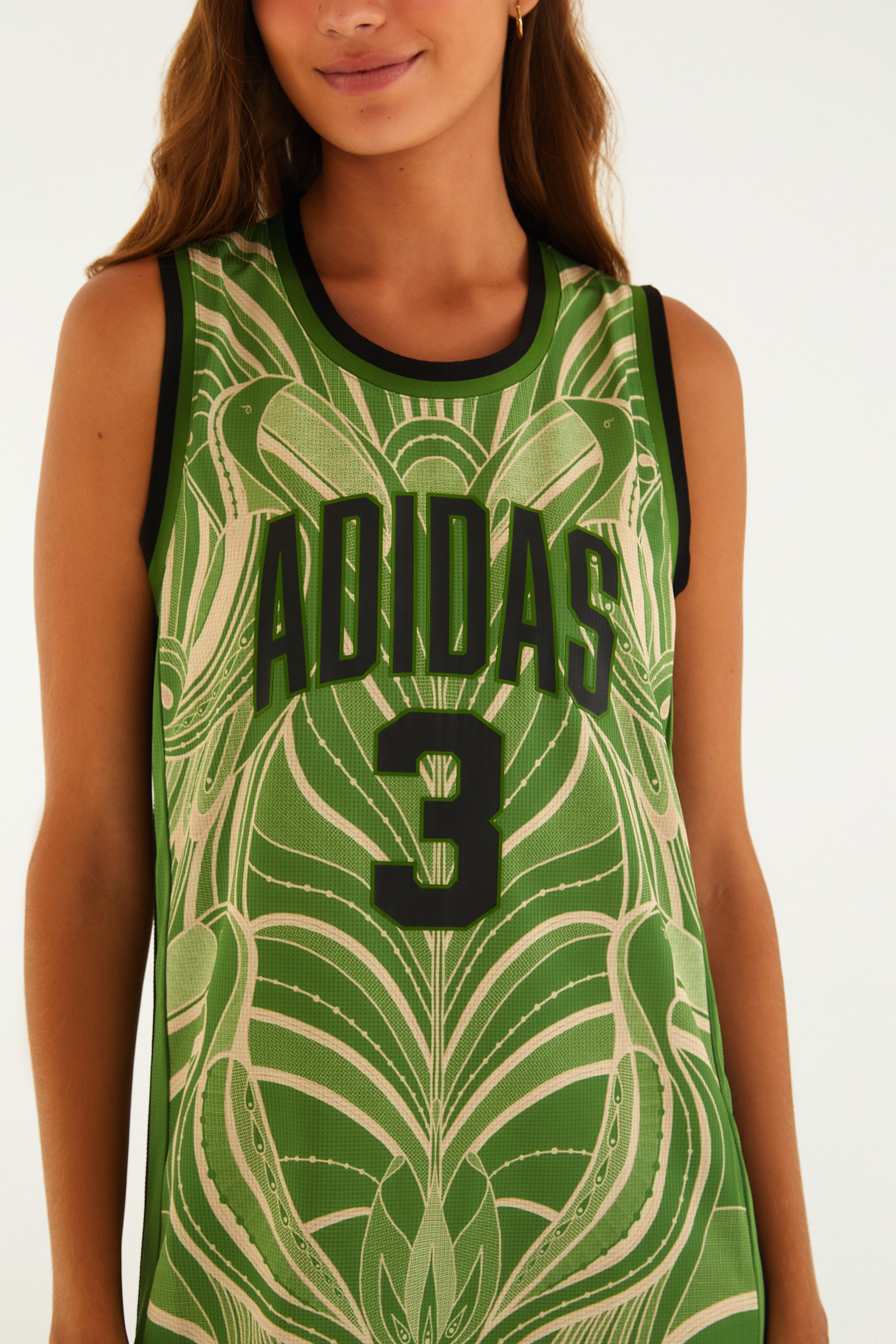 Vestido Adidas Premium Nature Lace Green