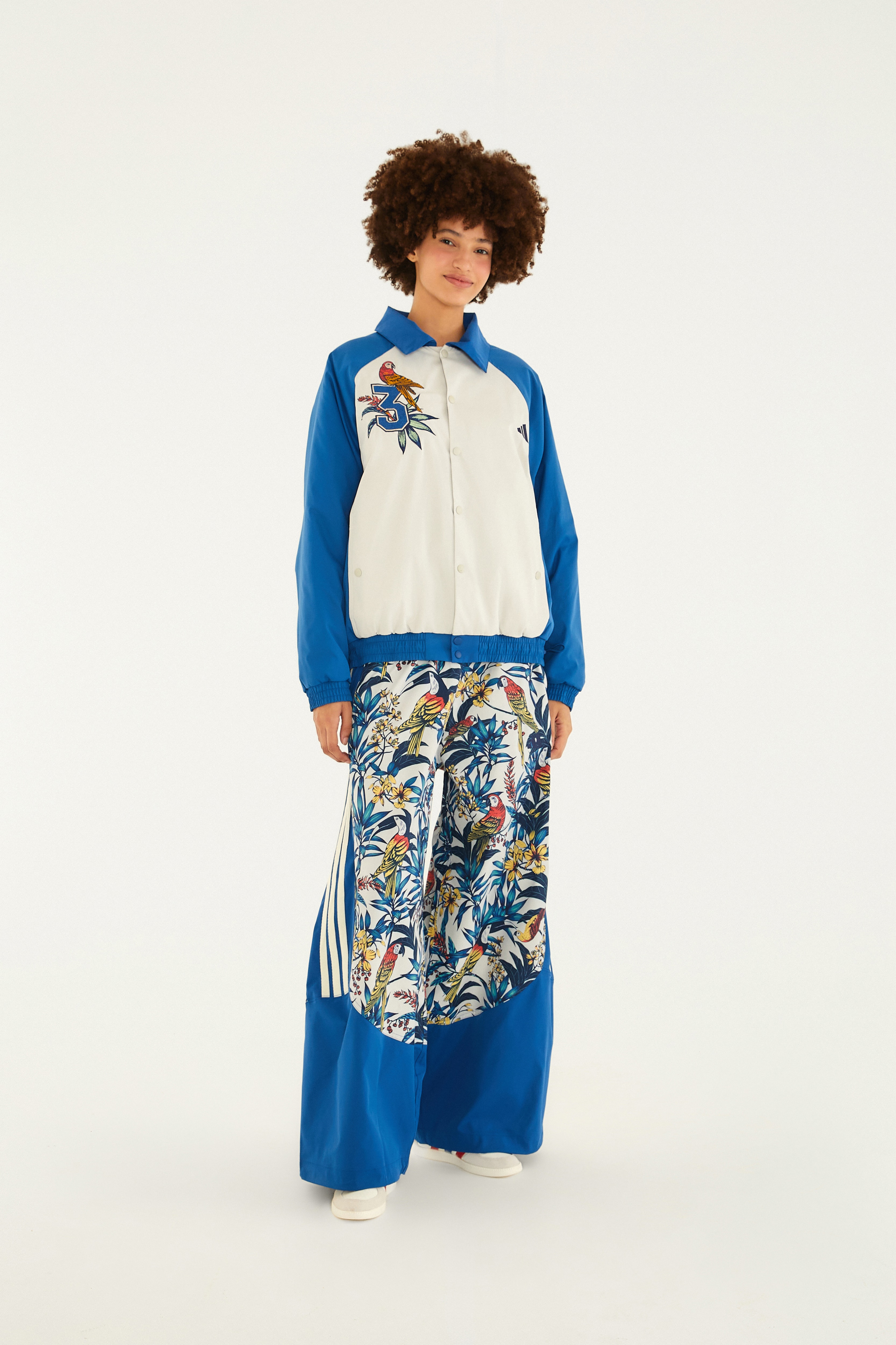 Calça Adidas Birds Paradise Blue