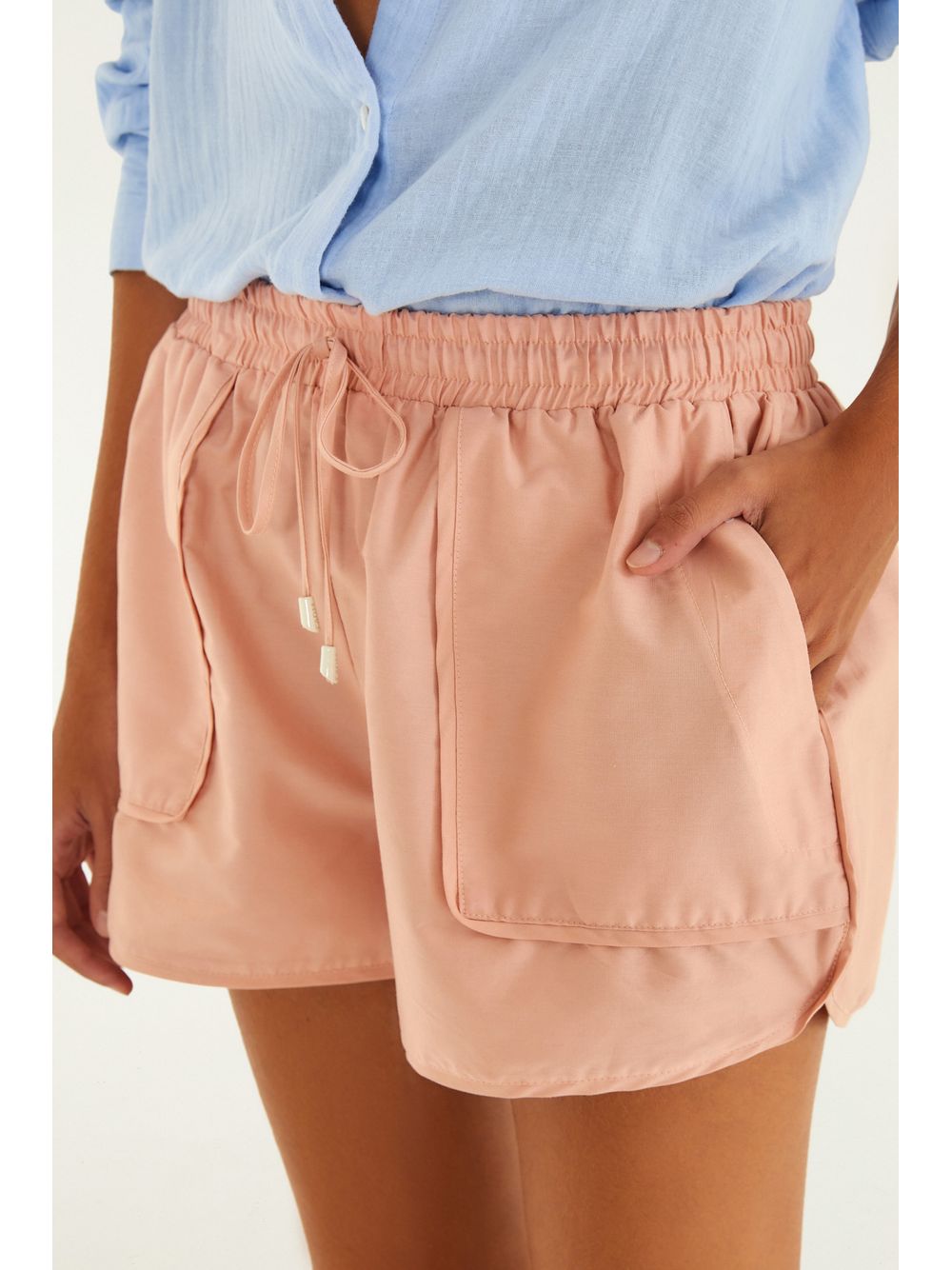 Farm — Short Estampado Rosa Gabi
