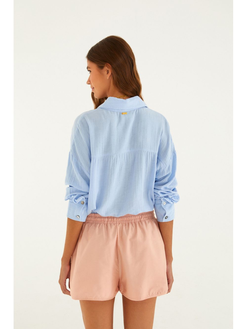 Farm — Short Estampado Rosa Gabi