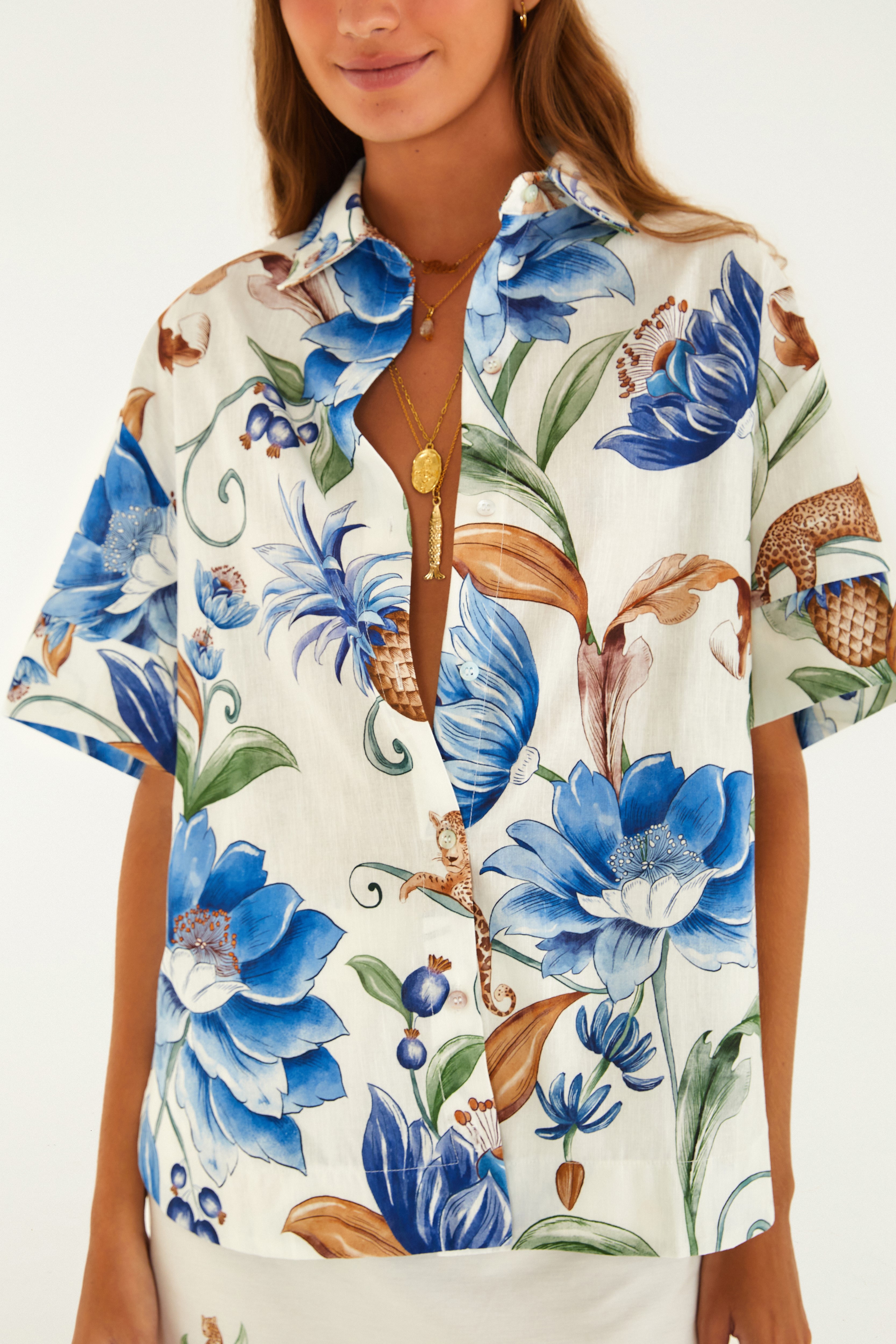 Camisa Estampada Floral Elsa