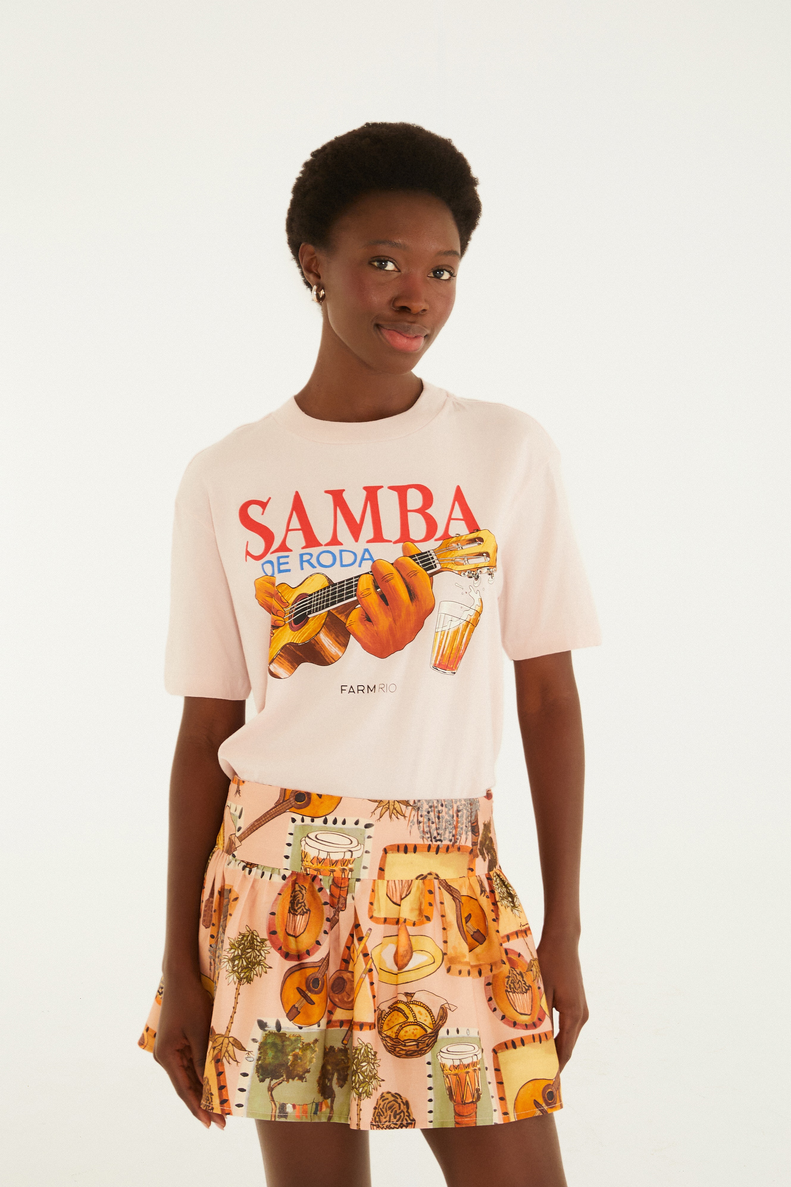 T-Shirt Media Samba De Roda