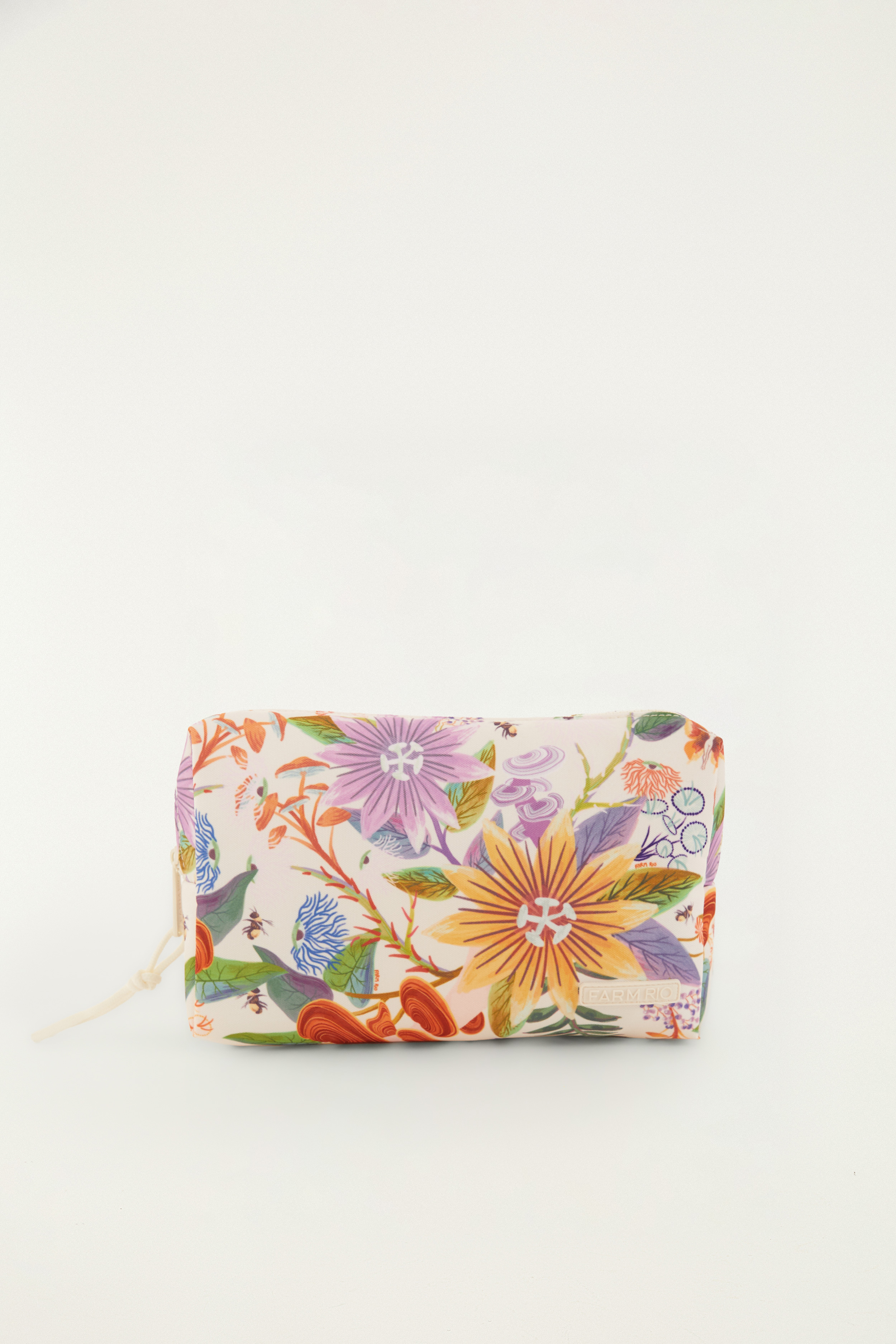 Maxi Nécessaire Ora Bolas Jardim Brilhante Off White Grande