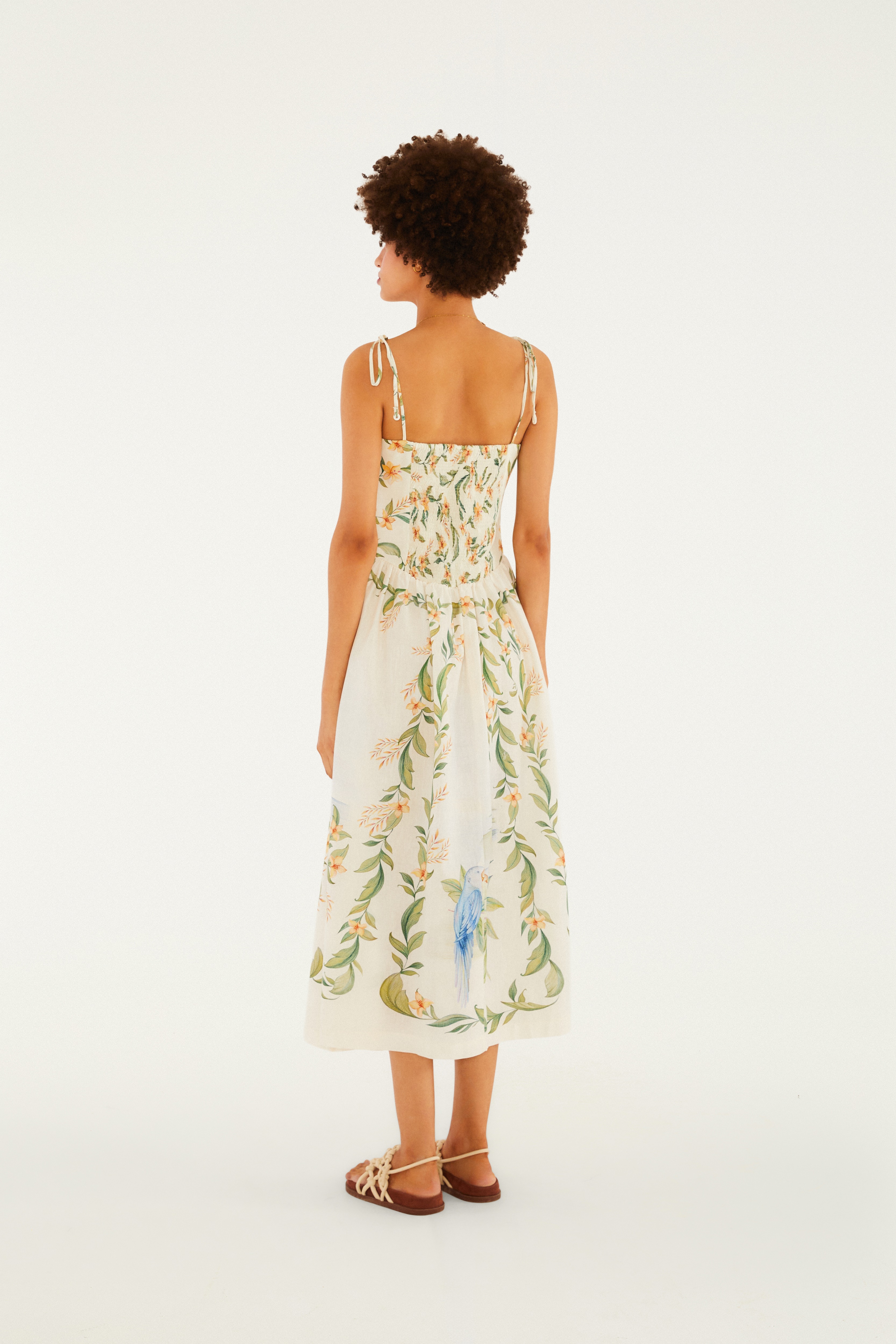 Vestido Cropped Estampado Respiro De Rio