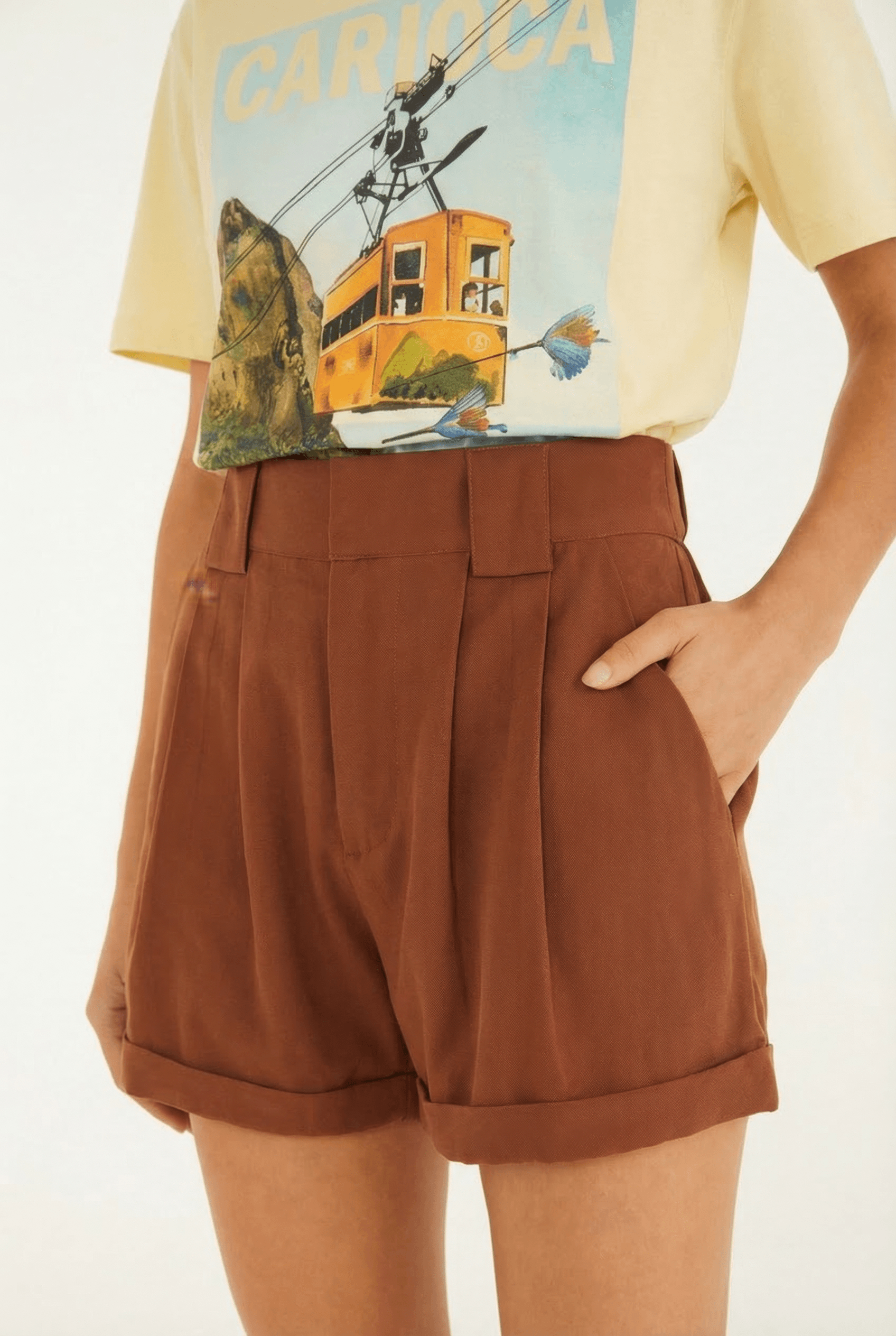 Short Alfaiataria Bolso