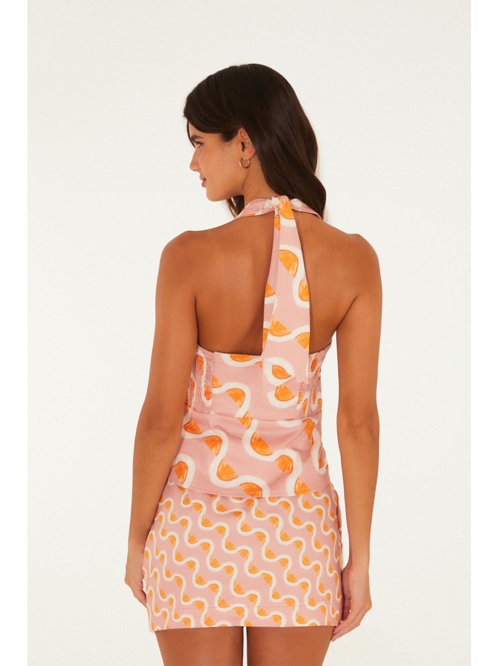 Farm — Blusa Colete Estampada Da Gema Rosa