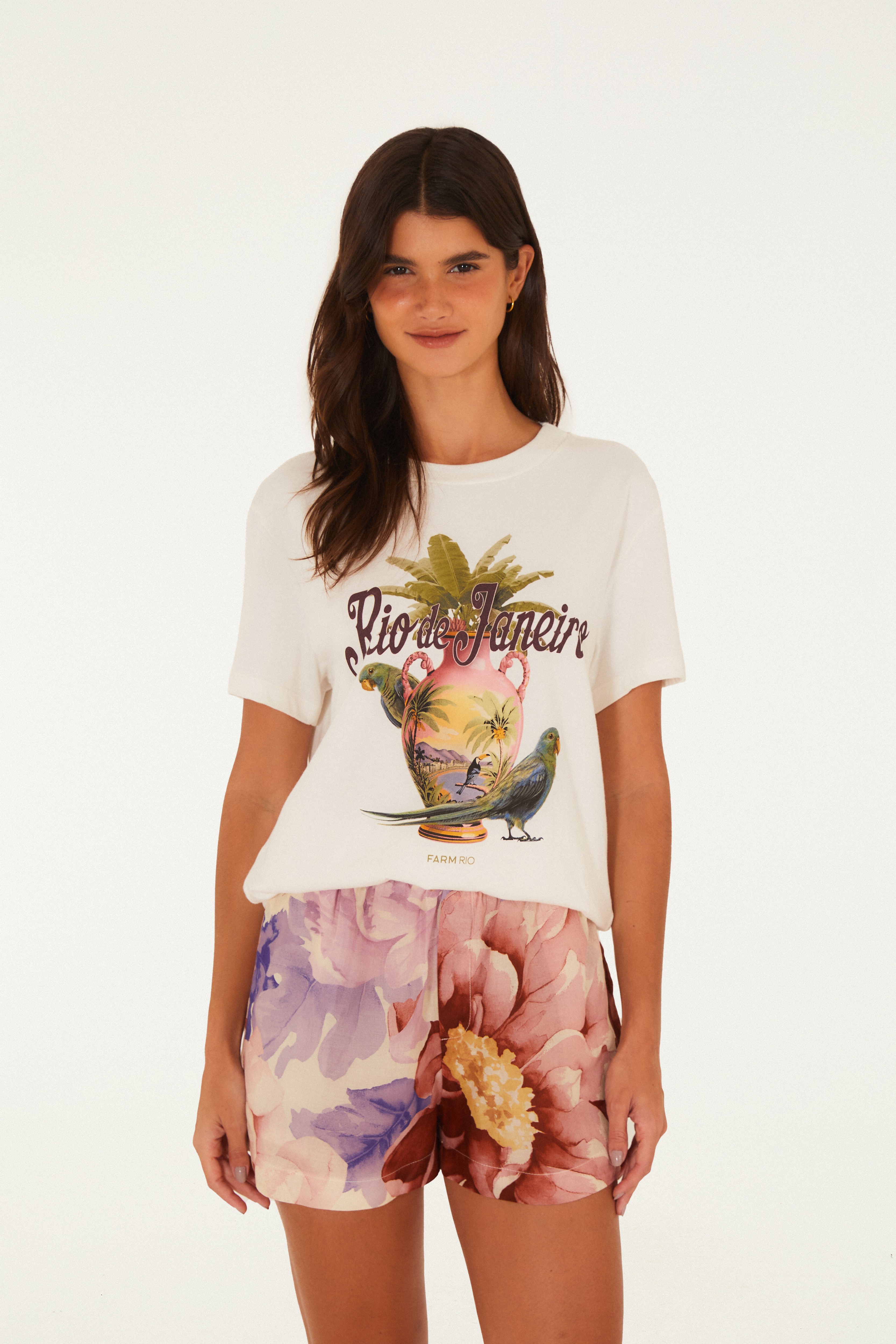 Short Estampado Floral Doce
