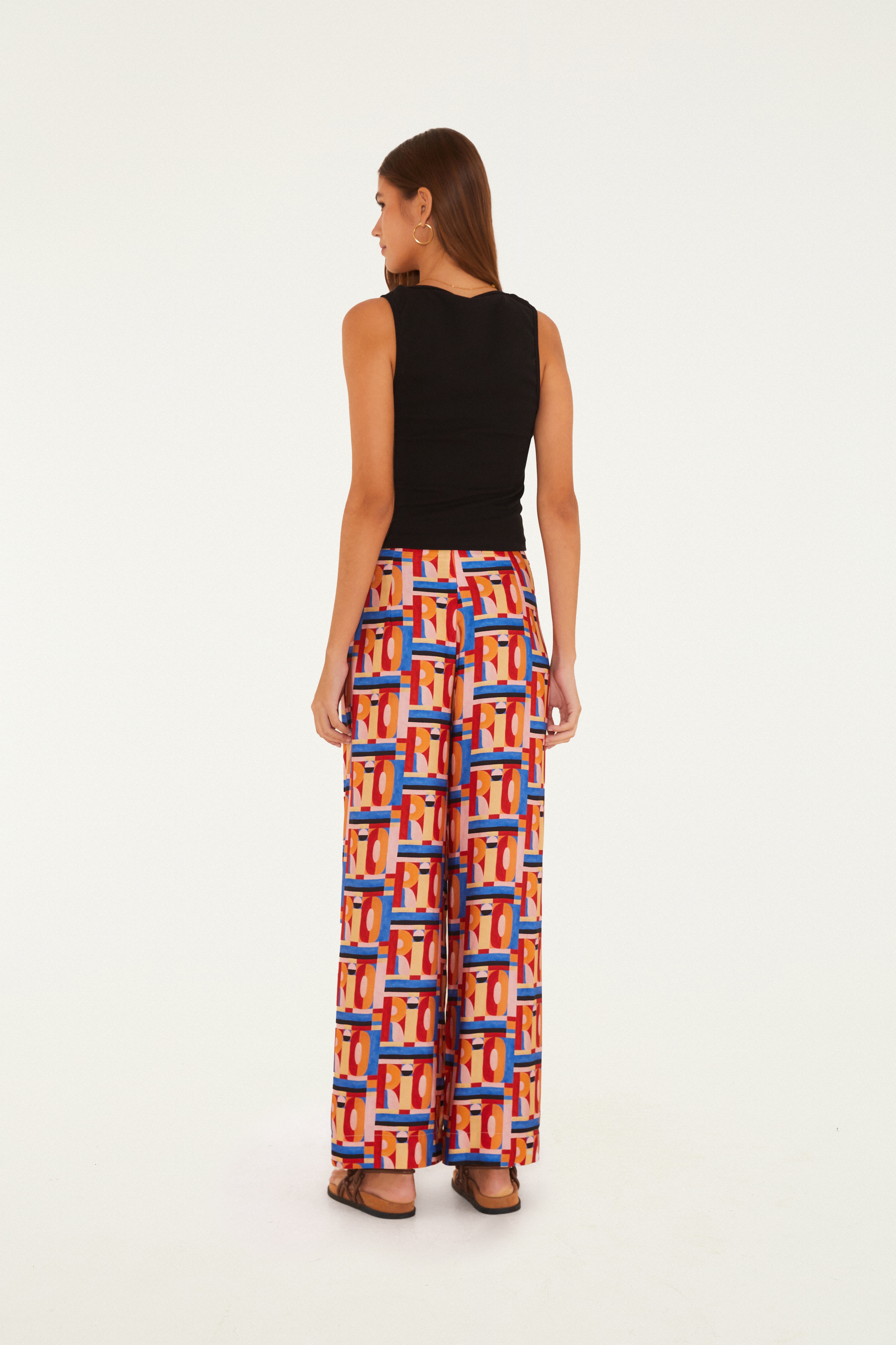 Calça Estampada Rio Gráfico