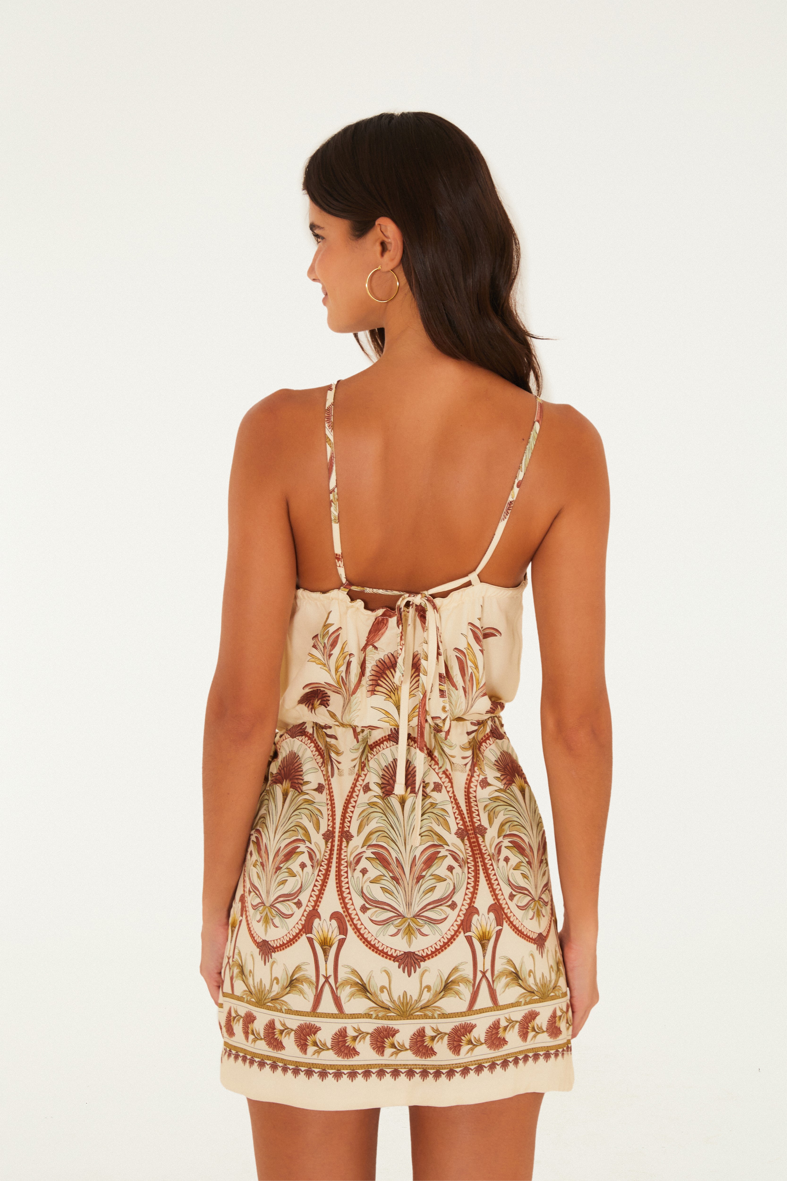 Vestido Curto Estampado Jardim Louise