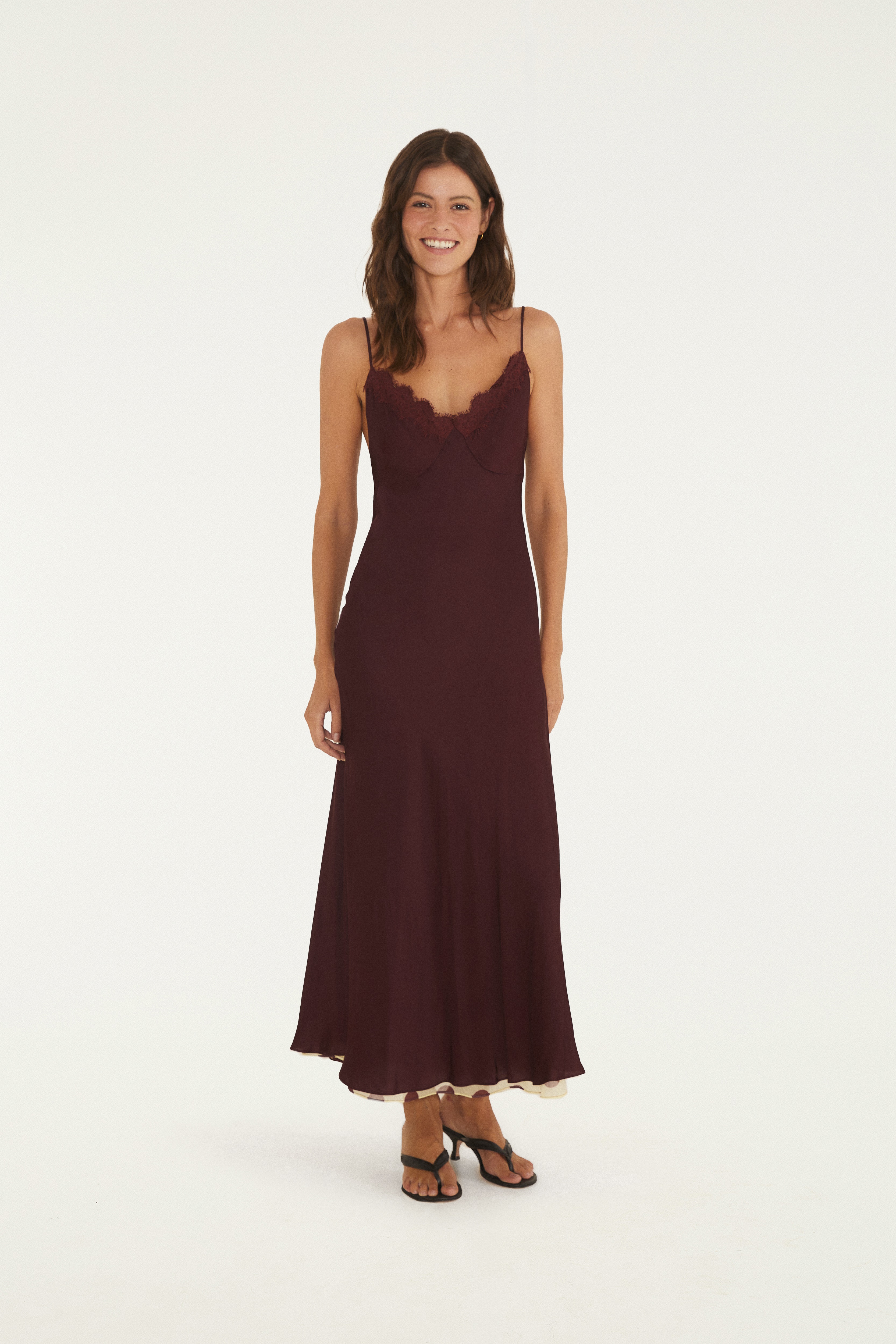 Vestido Double Renda Estampado Poá