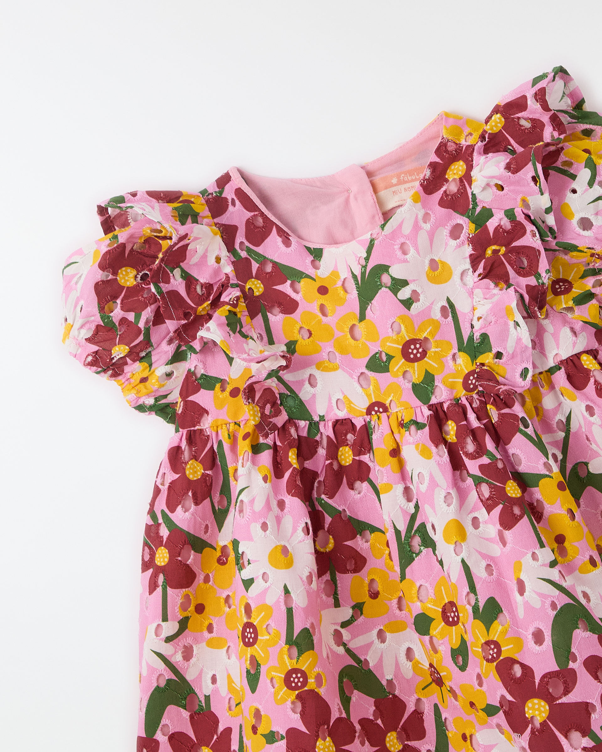 Vestido Bebe Laise Camomila