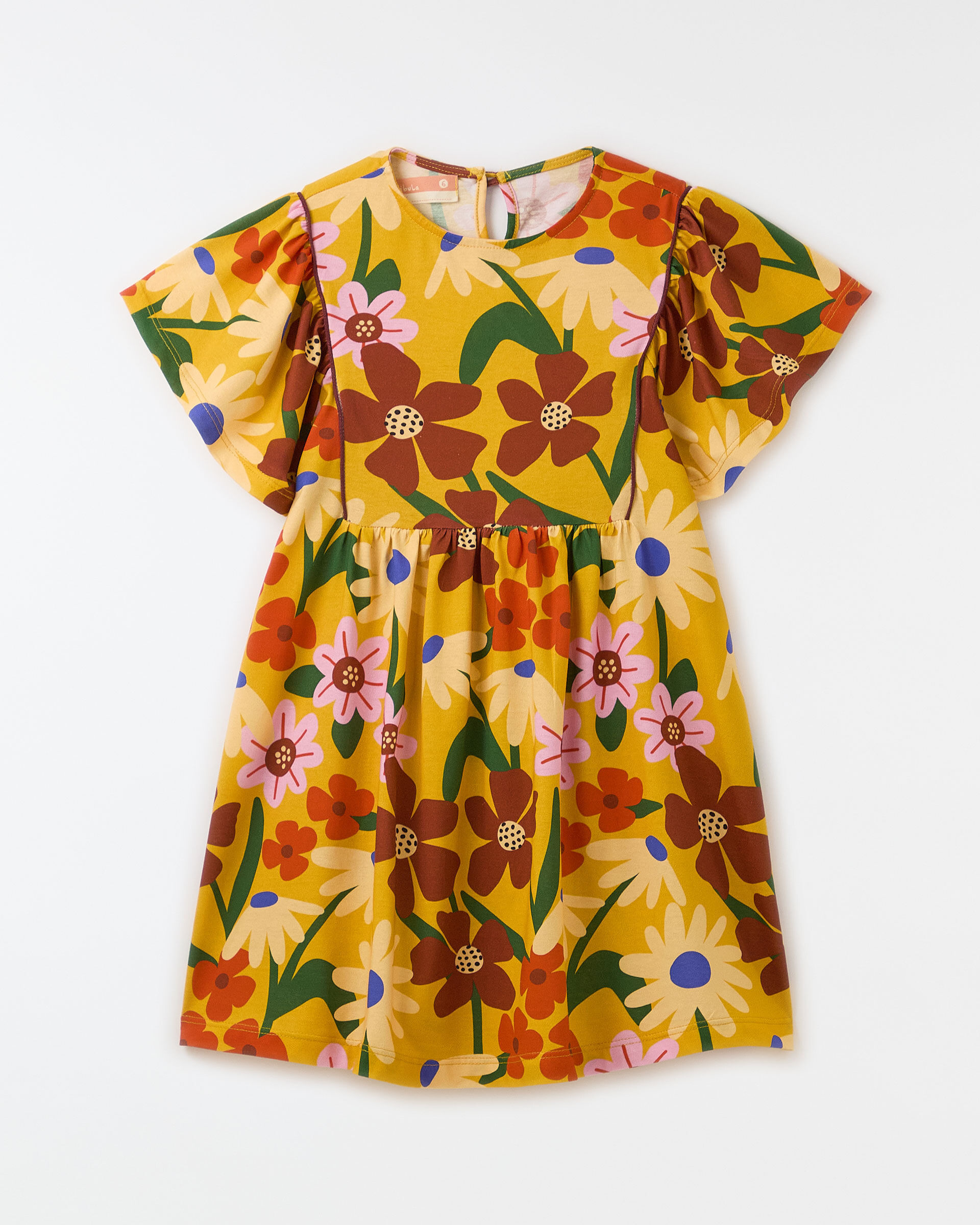 Vestido Malha Camomila Amarelo