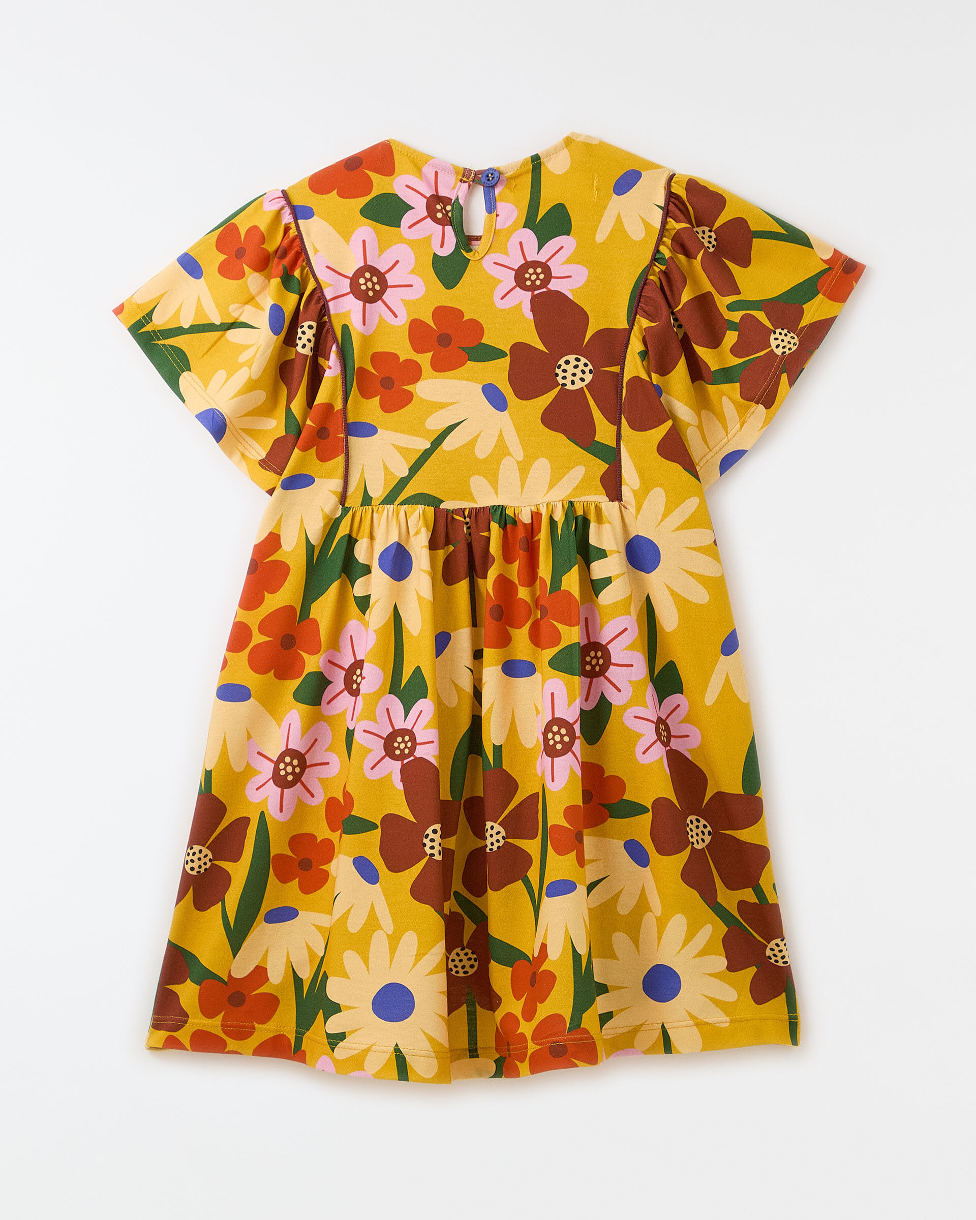 Vestido Malha Camomila Amarelo