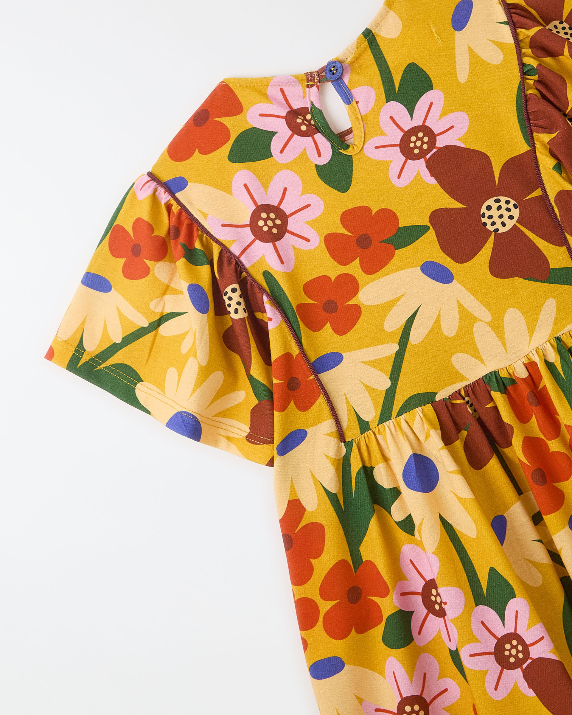 Vestido Malha Camomila Amarelo